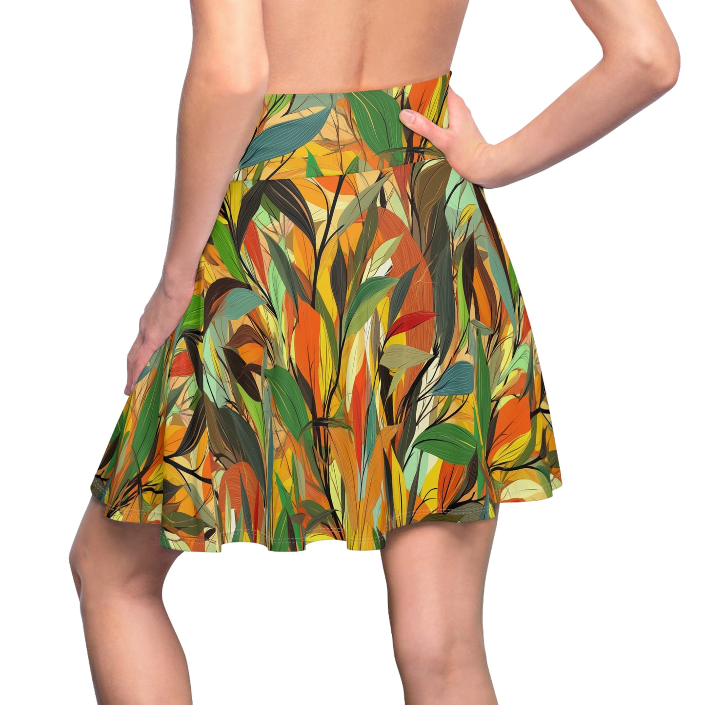 Painted Bamboo Skater Skirt