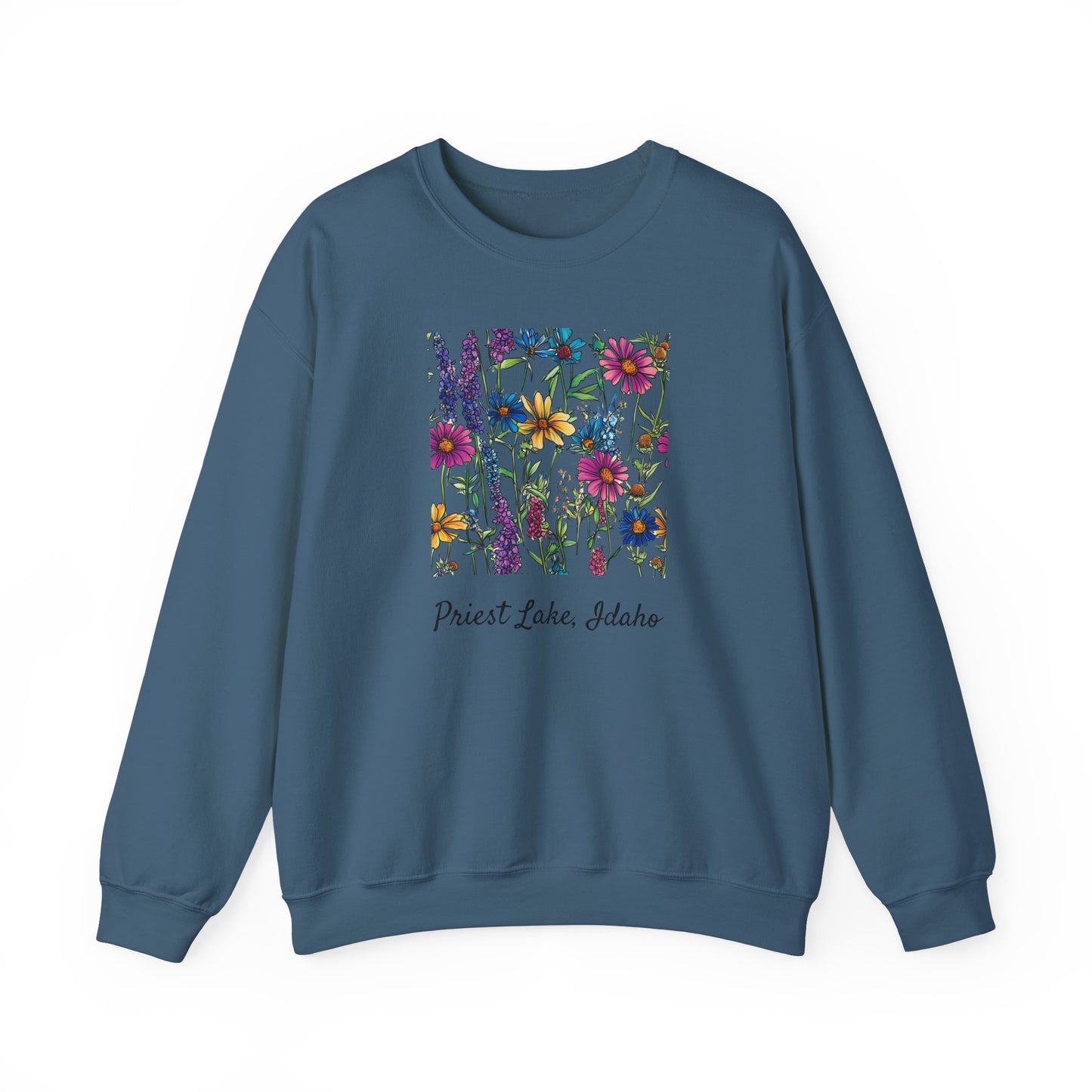 Priest Lake Wildflower Lake Ultra Cotton Crewneck Sweatshirt