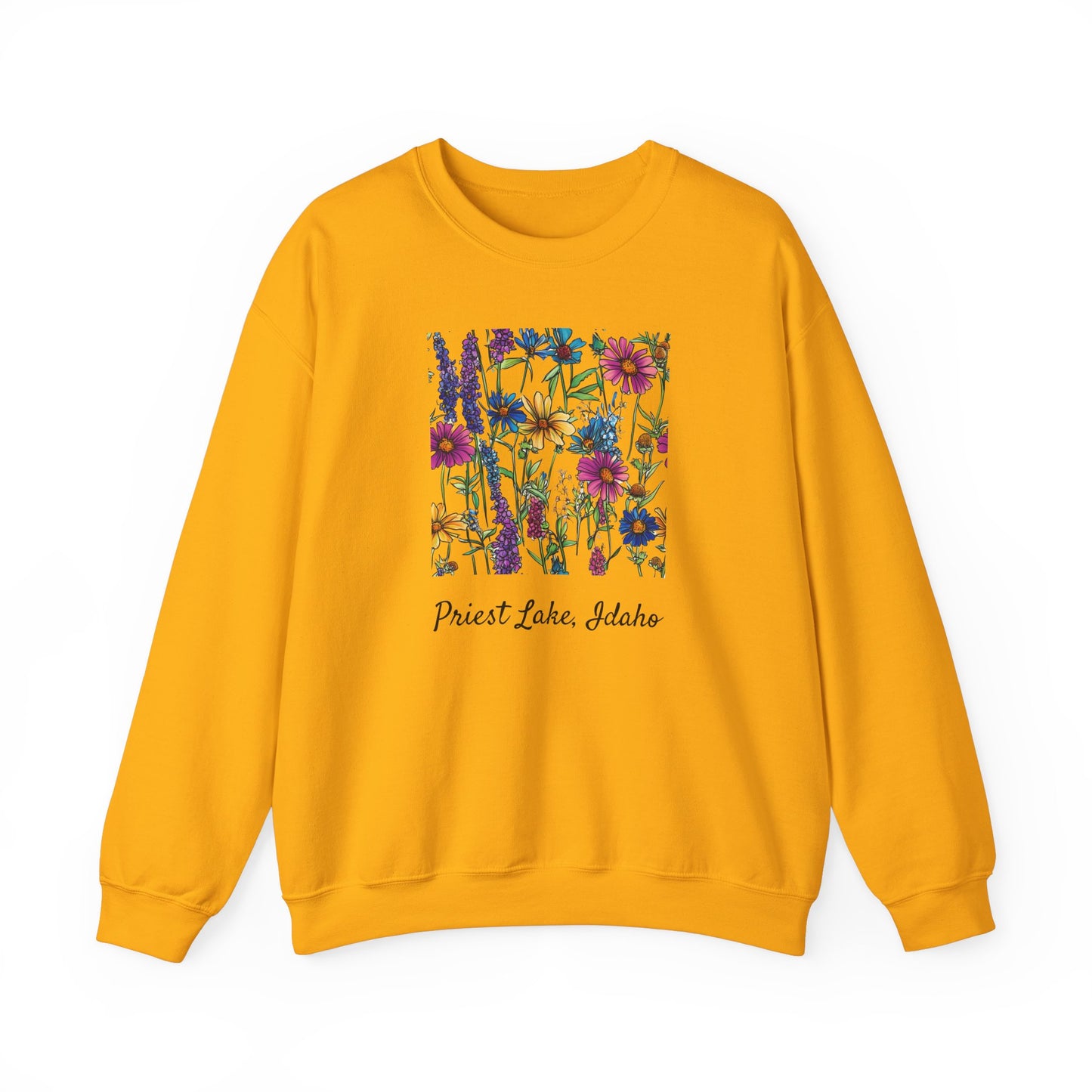 Priest Lake Wildflower Lake Ultra Cotton Crewneck Sweatshirt