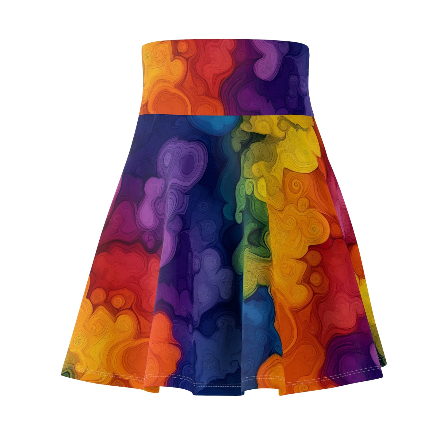 Psychedelic Swirl - Skater Skirt