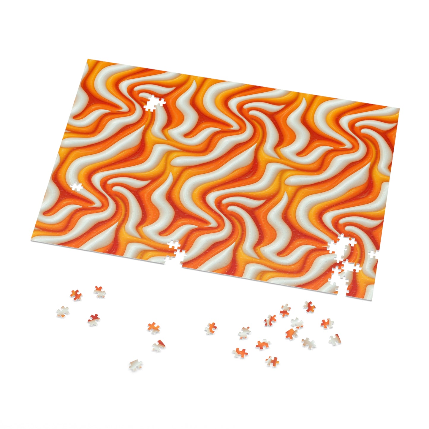 Orange Swirlino Jigsaw Puzzle 2