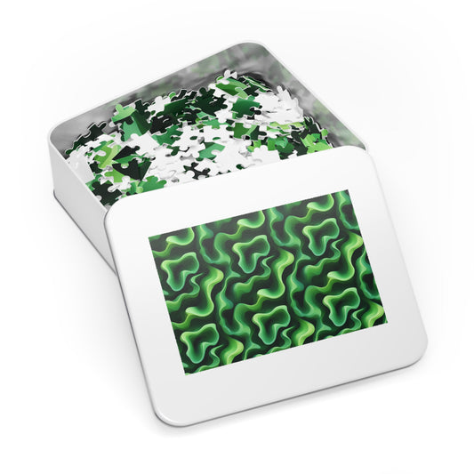 Green Swirlino Jigsaw Puzzle 10