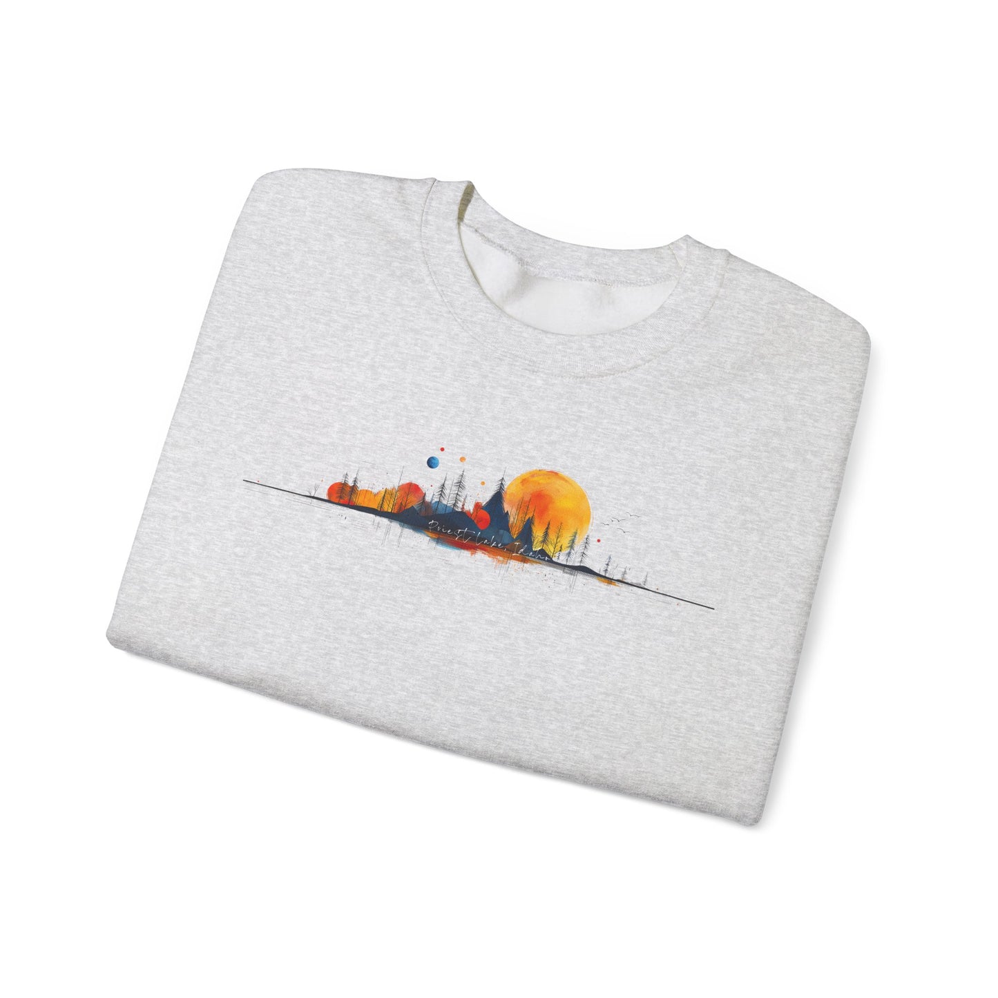 Priest Lake Geometry 4 Heavy Blend™ Crewneck Sweatshirt