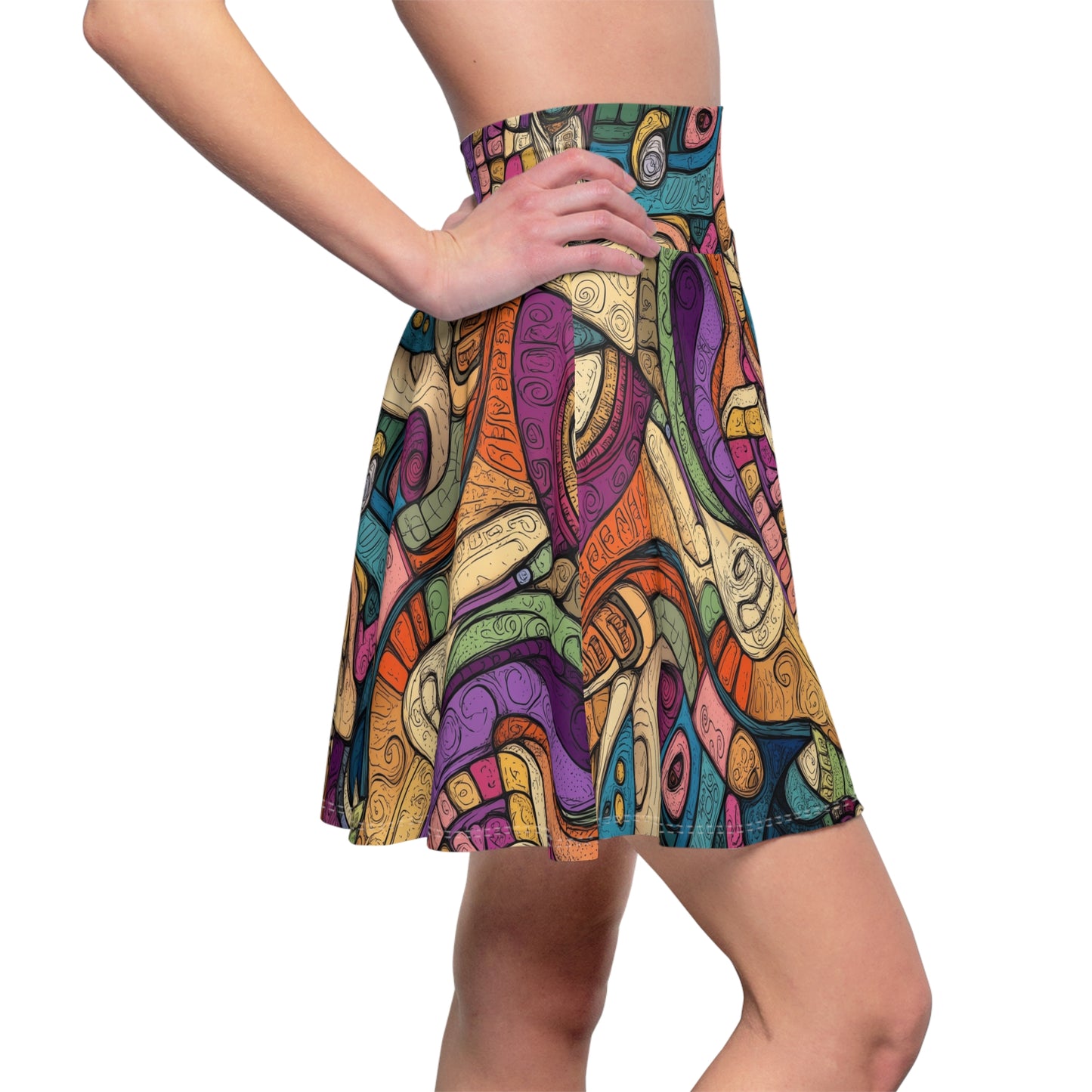 Psychedelic Tapestry - Skater Skirt