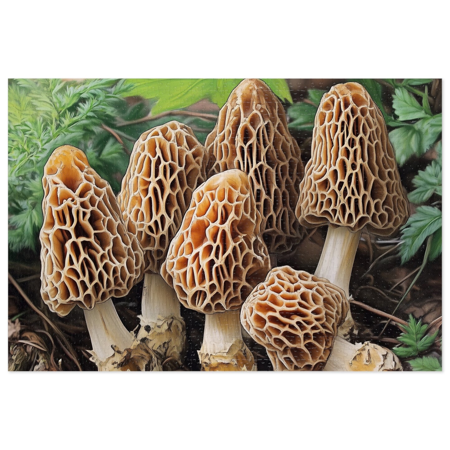 Priest Lake Morel Mushroom Jigsaw Puzzle