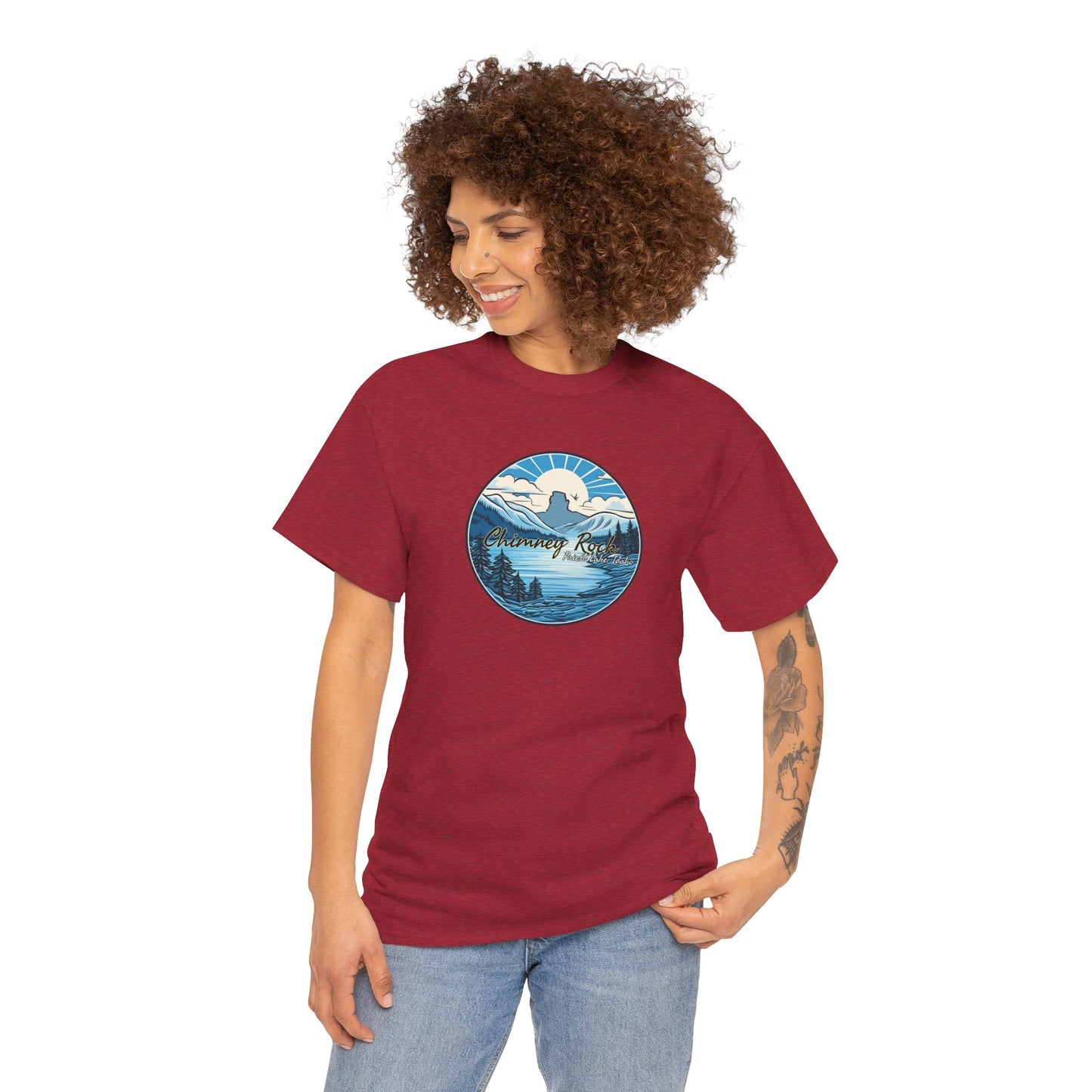 Blue Chimney Rock Unisex Heavy Cotton Tee