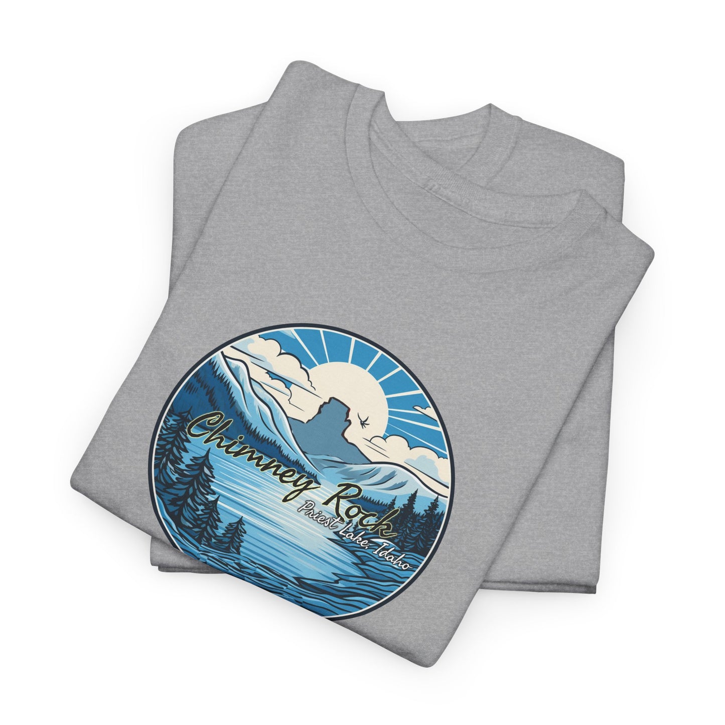 Blue Chimney Rock Unisex Heavy Cotton Tee