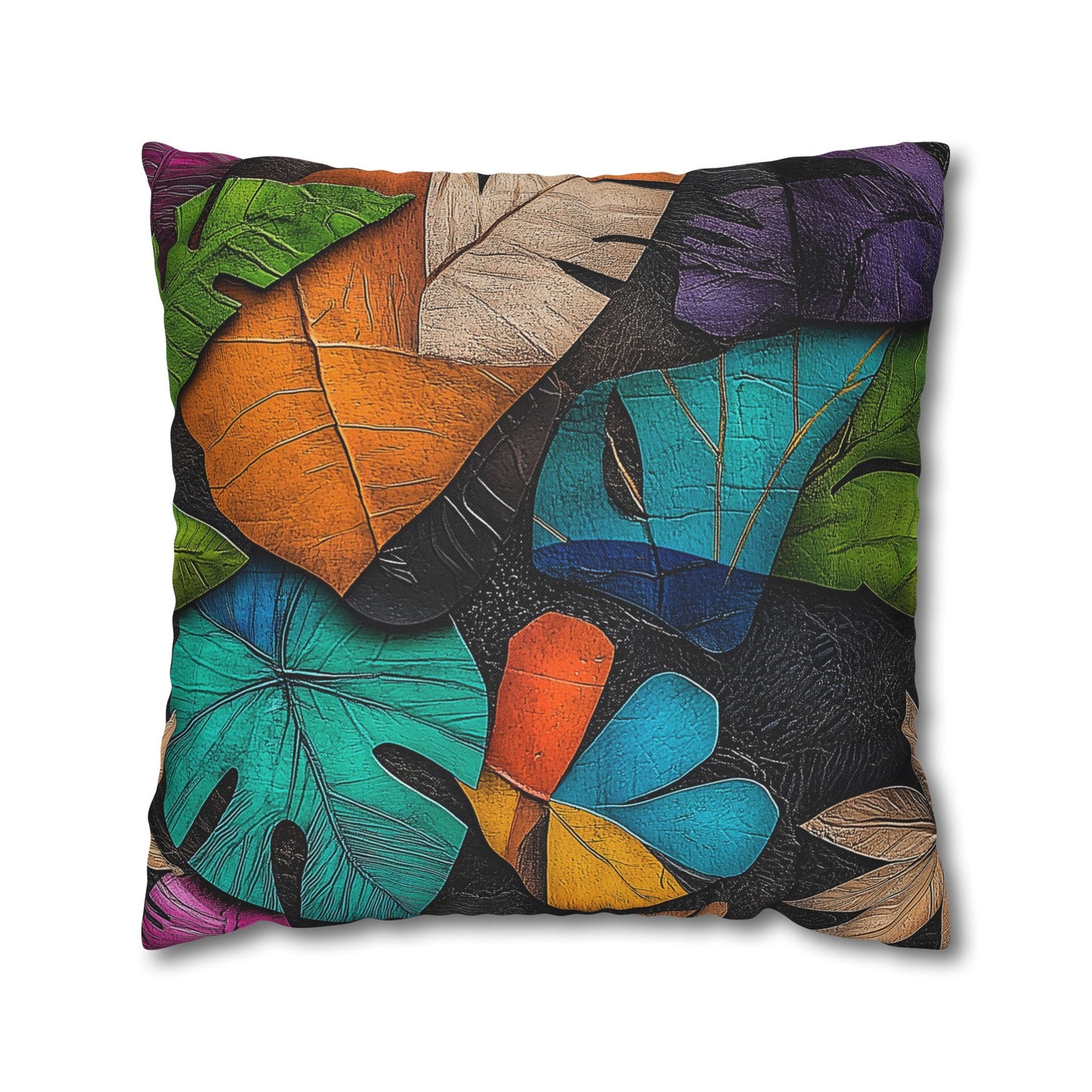 Tropical Vibrancy- Square Polyester Pillowcase