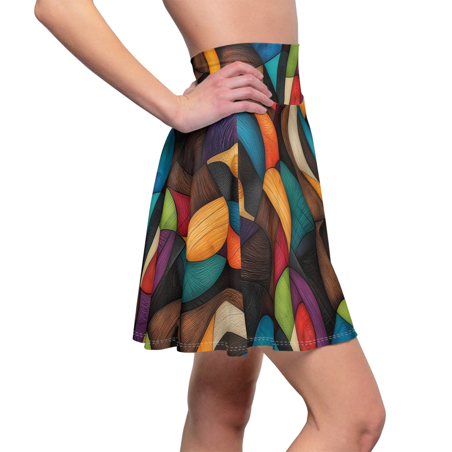 Chromatic Whirlwind Skater Skirt