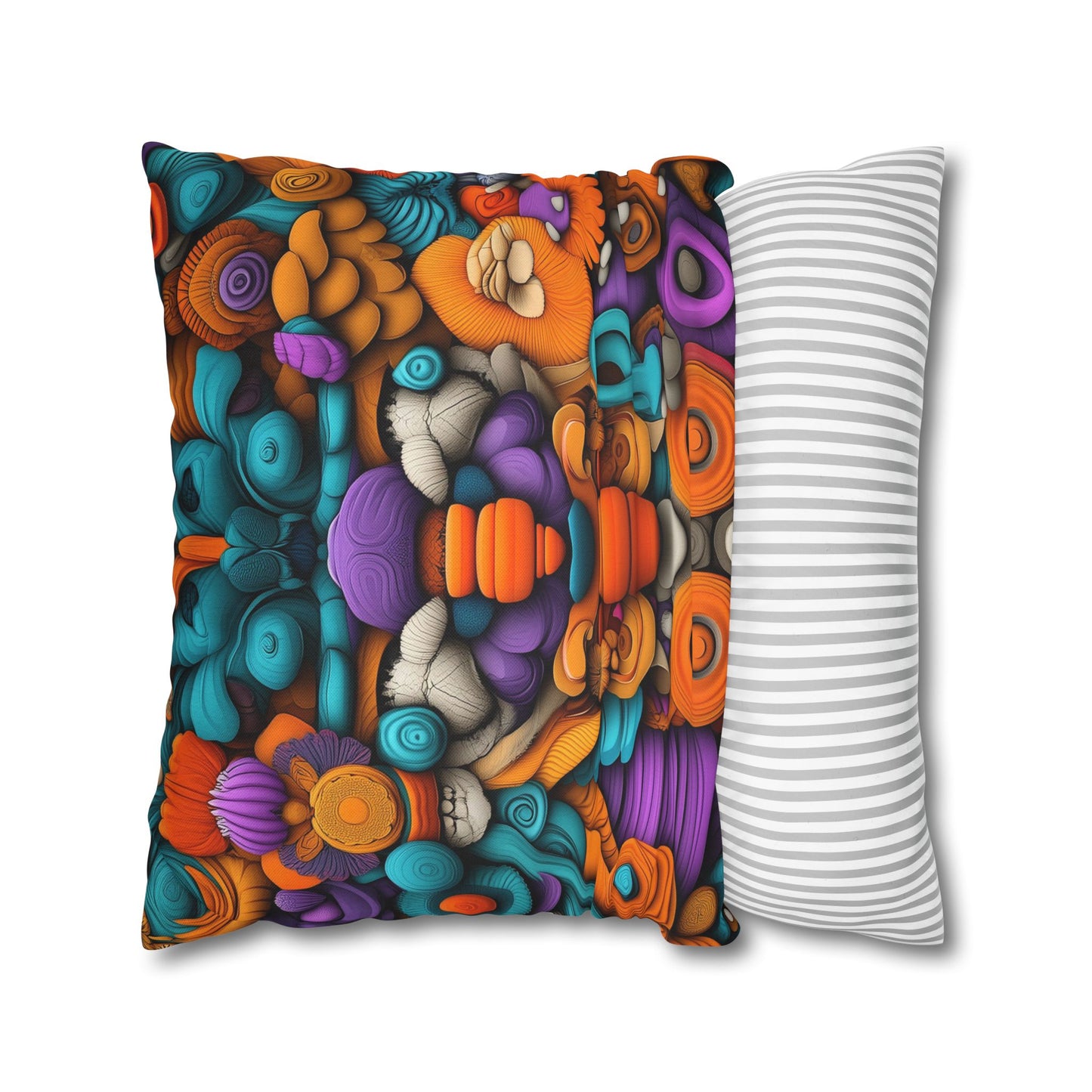 Chromatic Reverie- Square Polyester Pillowcase