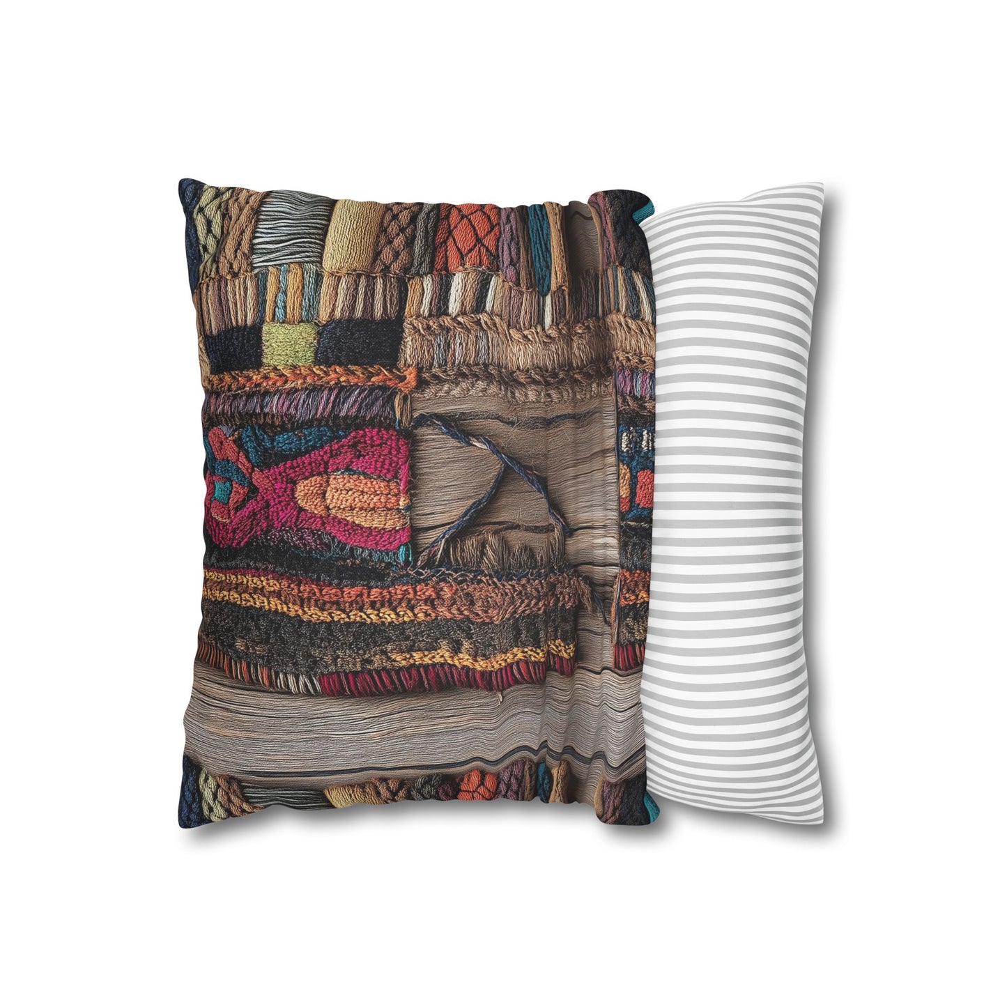 Woven Wonders - Square Polyester Pillowcase