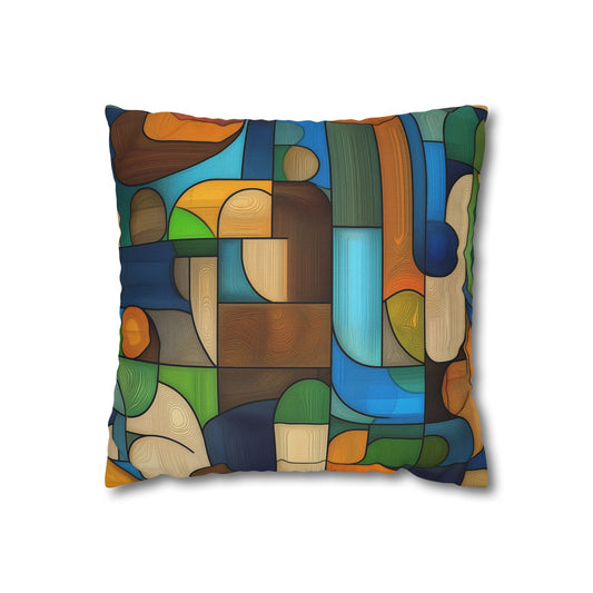 Spun Polyester Square Pillowcase