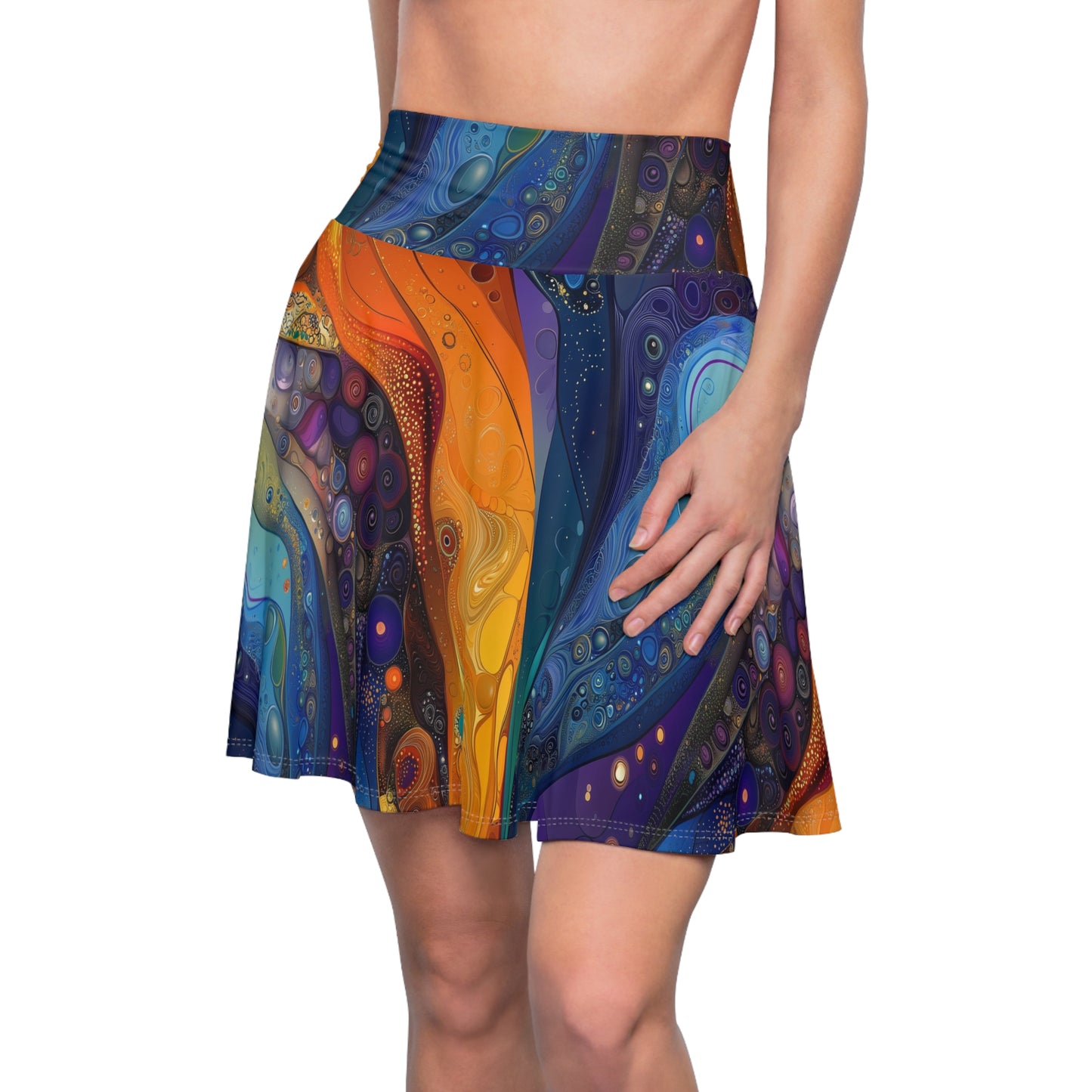 Celestial Flow - Skater Skirt