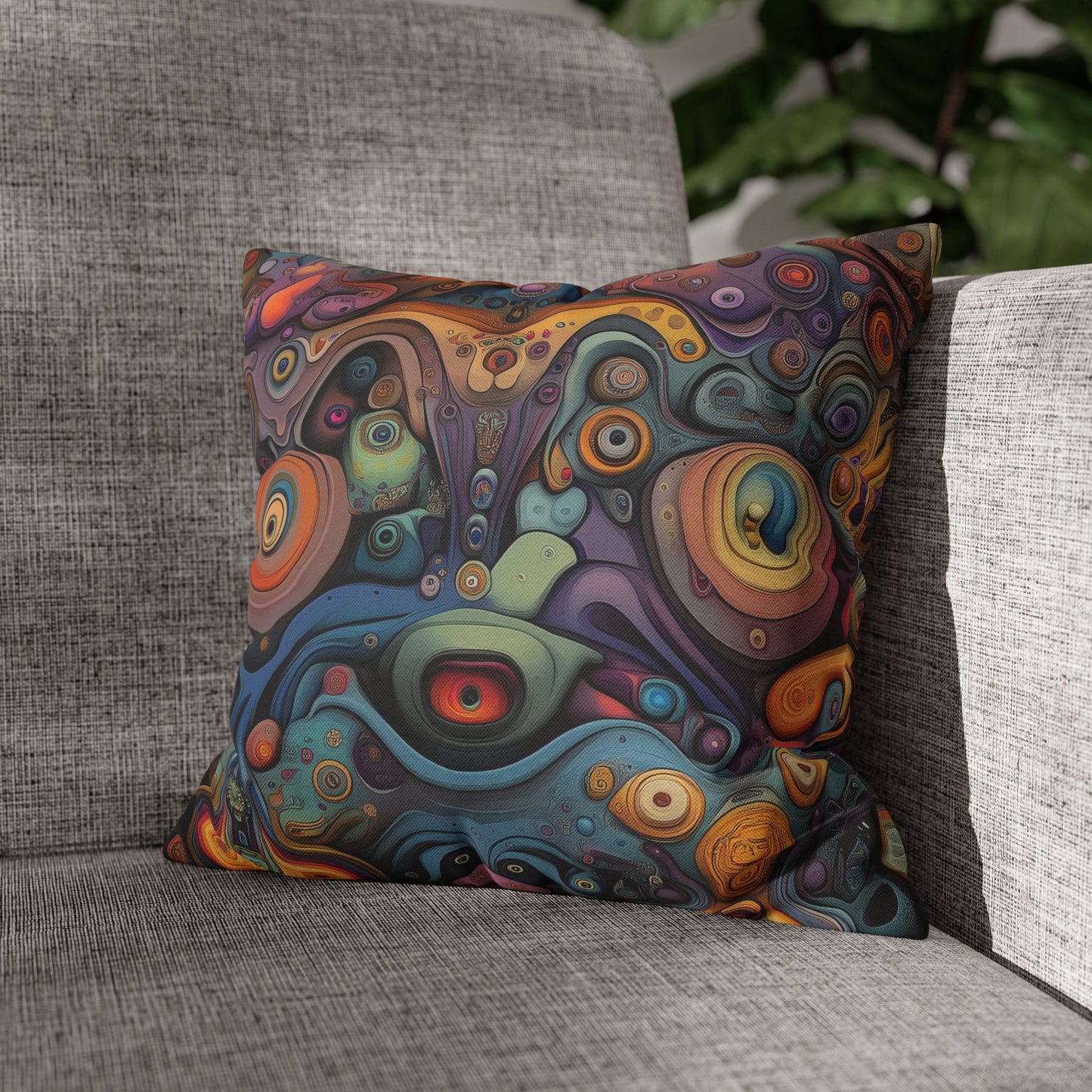 Surreal Vortex- Square Polyester Pillowcase