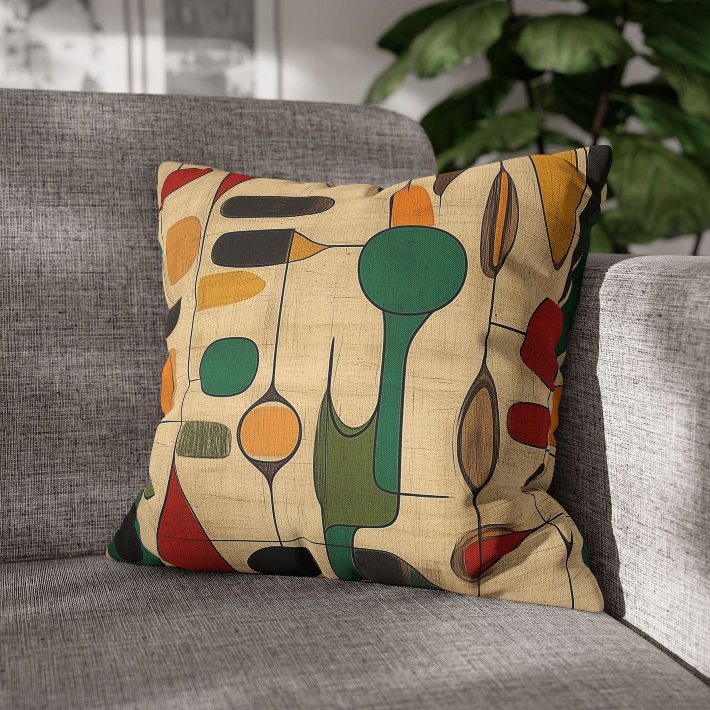 Organic Opus - Square Polyester Pillowcase