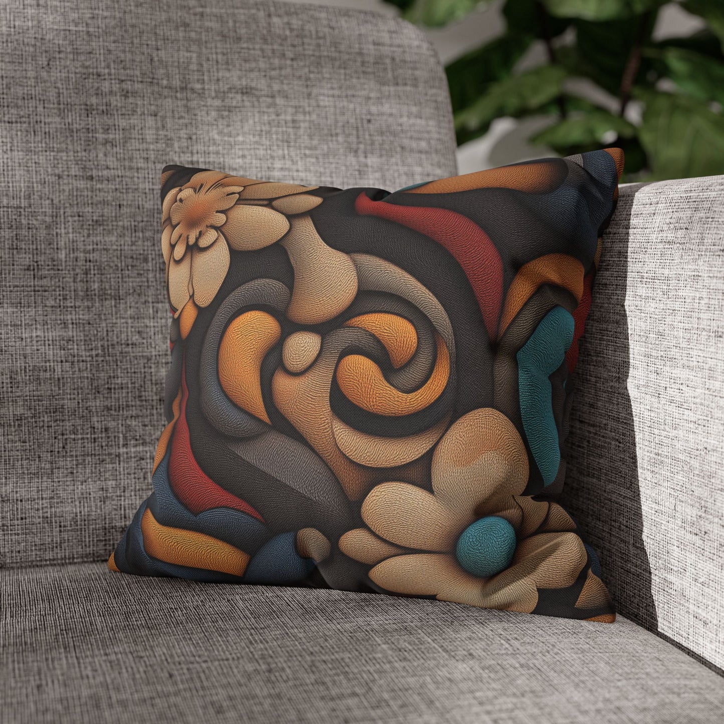 Nouveau Psychedelia - Square Polyester Pillowcase