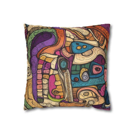 Chromatic Dreams- Square Polyester Pillowcase