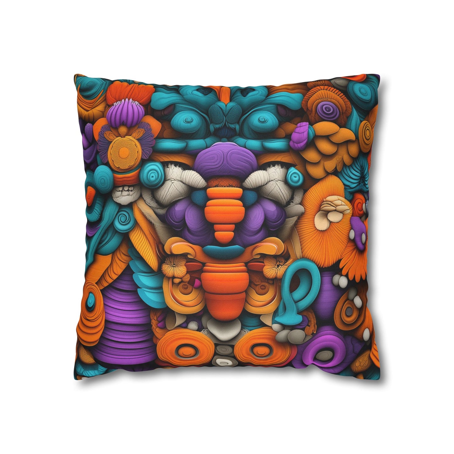 Chromatic Reverie- Square Polyester Pillowcase