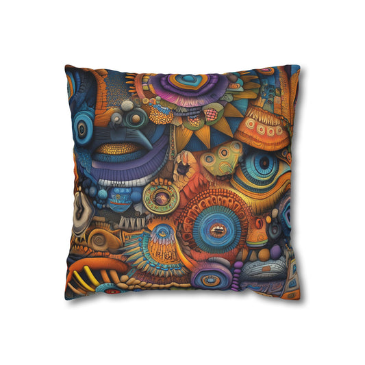 Mechanical Dreams- Square Polyester Pillowcase