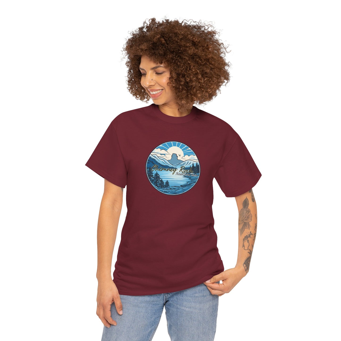 Blue Chimney Rock Unisex Heavy Cotton Tee