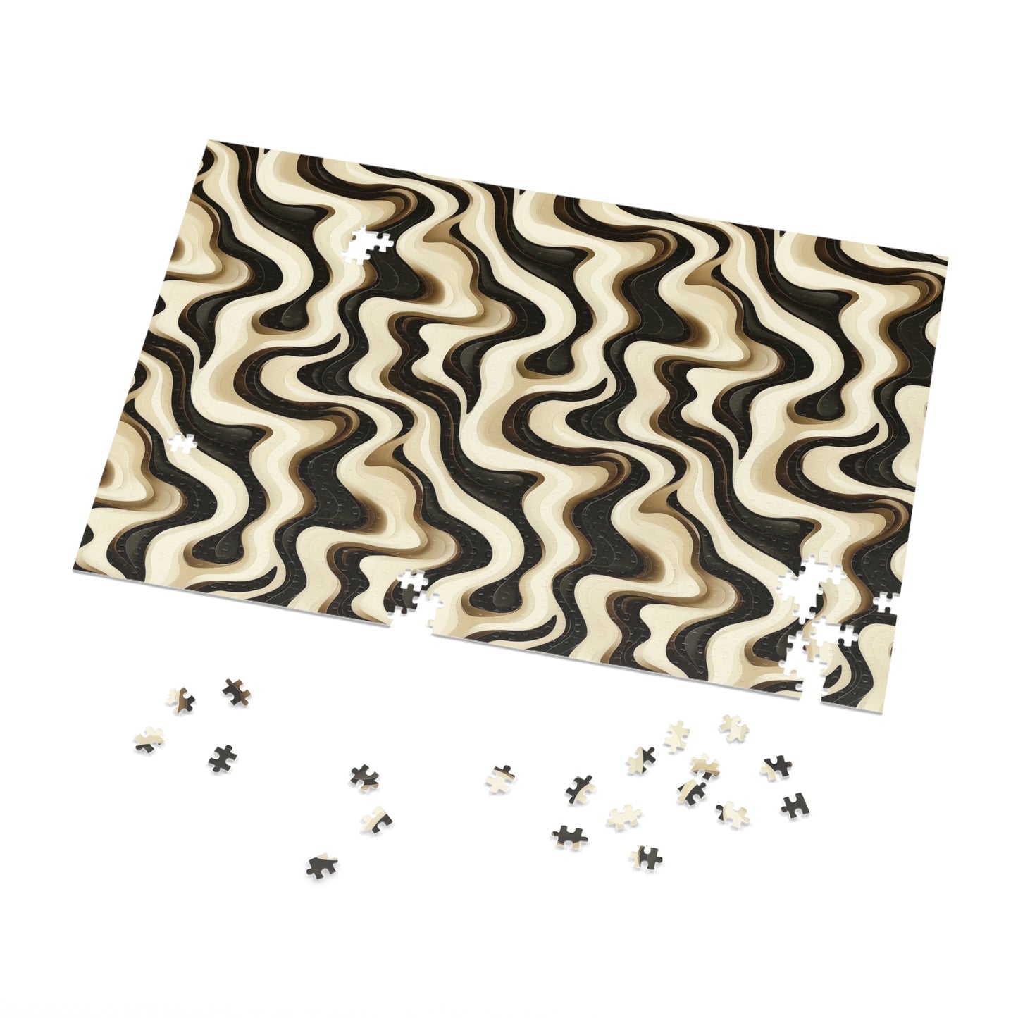 Brown Swirlino Jigsaw Puzzle 4