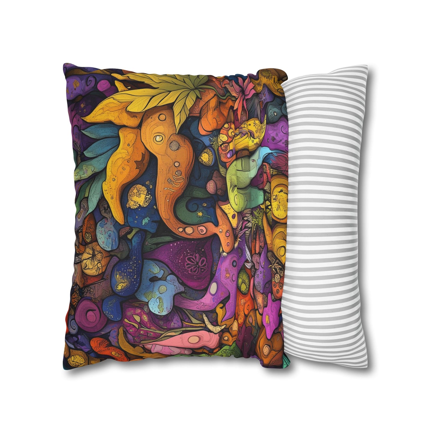 Kaleidoscopic Dream- Square Polyester Pillowcase