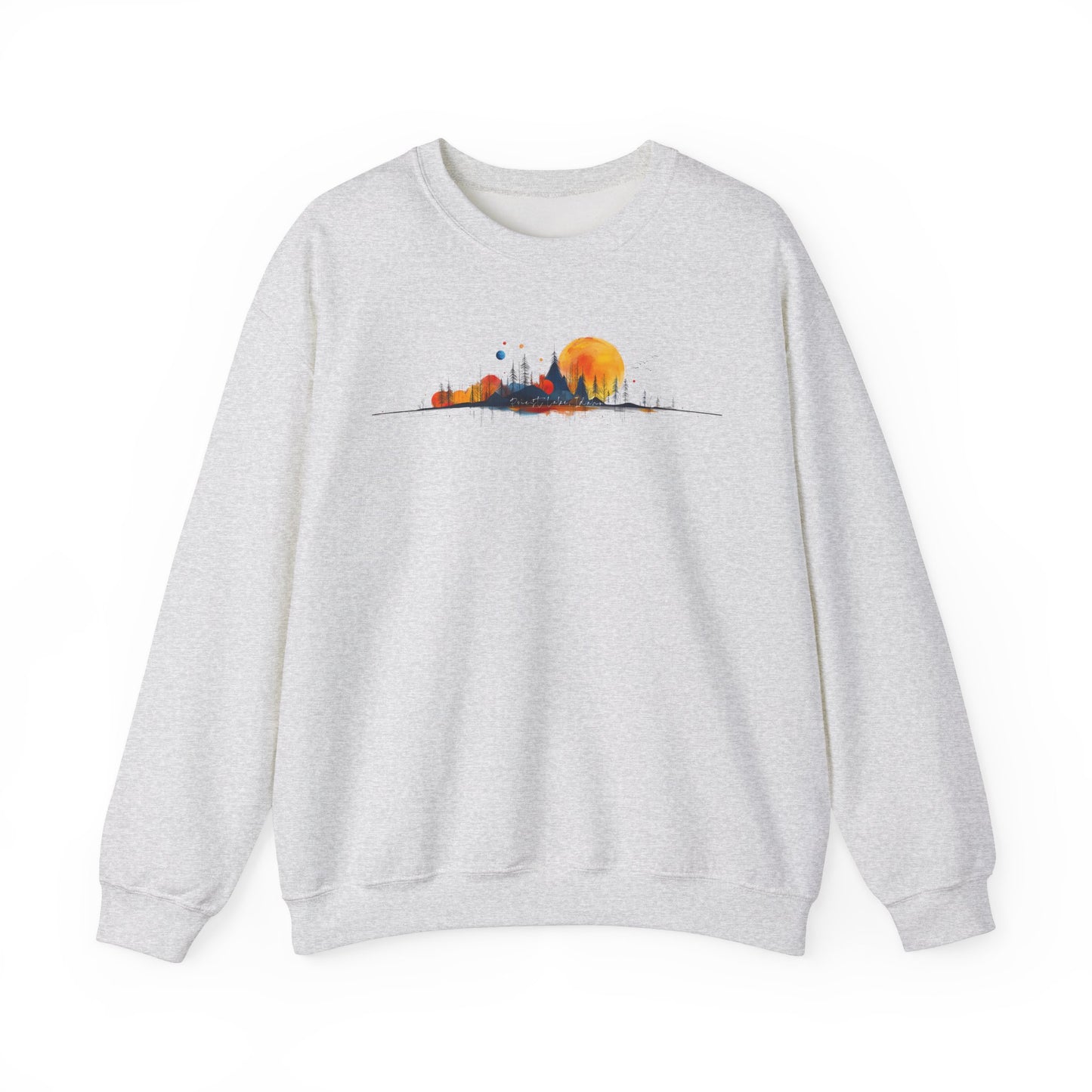 Priest Lake Geometry 4 Heavy Blend™ Crewneck Sweatshirt