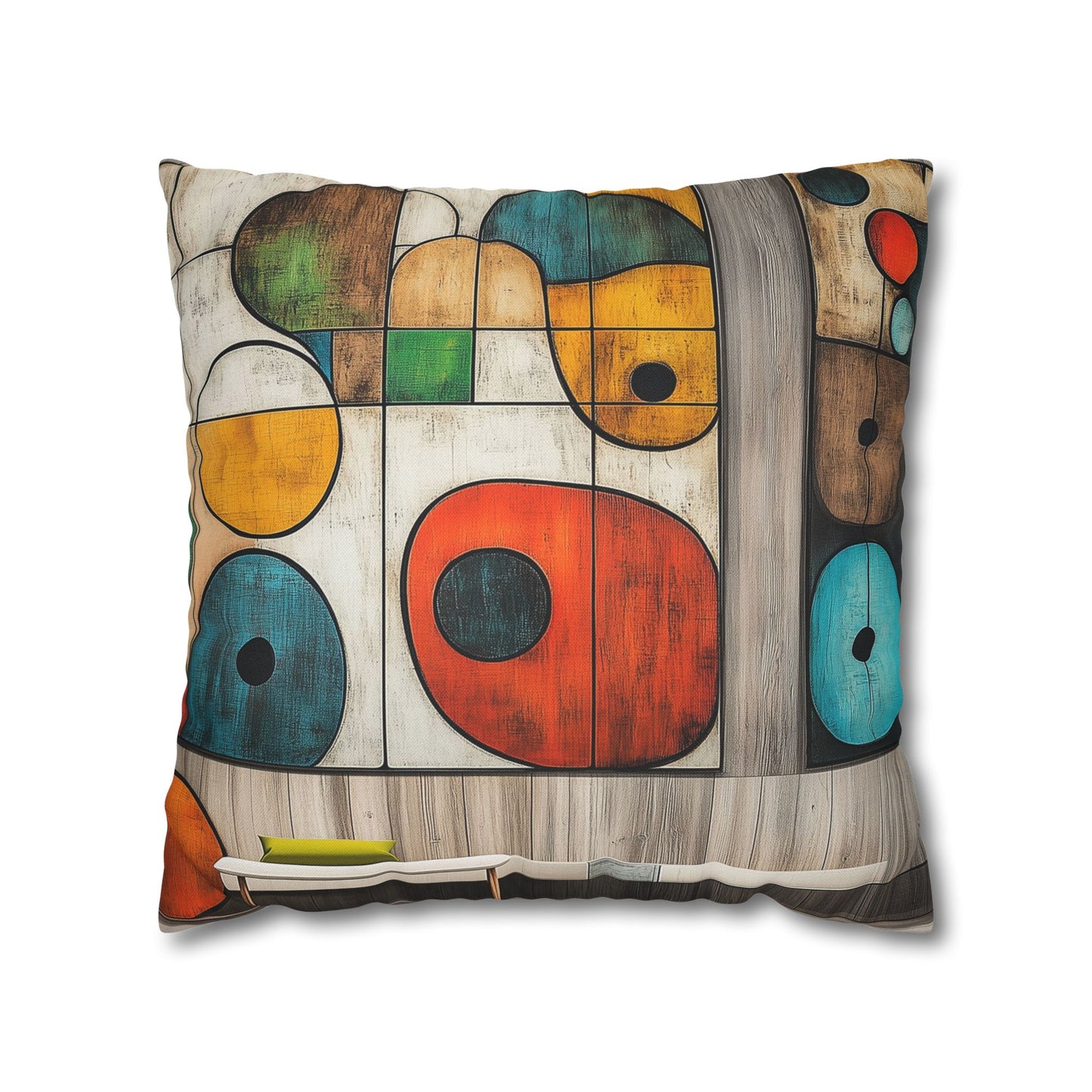 Geometric Ecstasy - Square Polyester Pillowcase