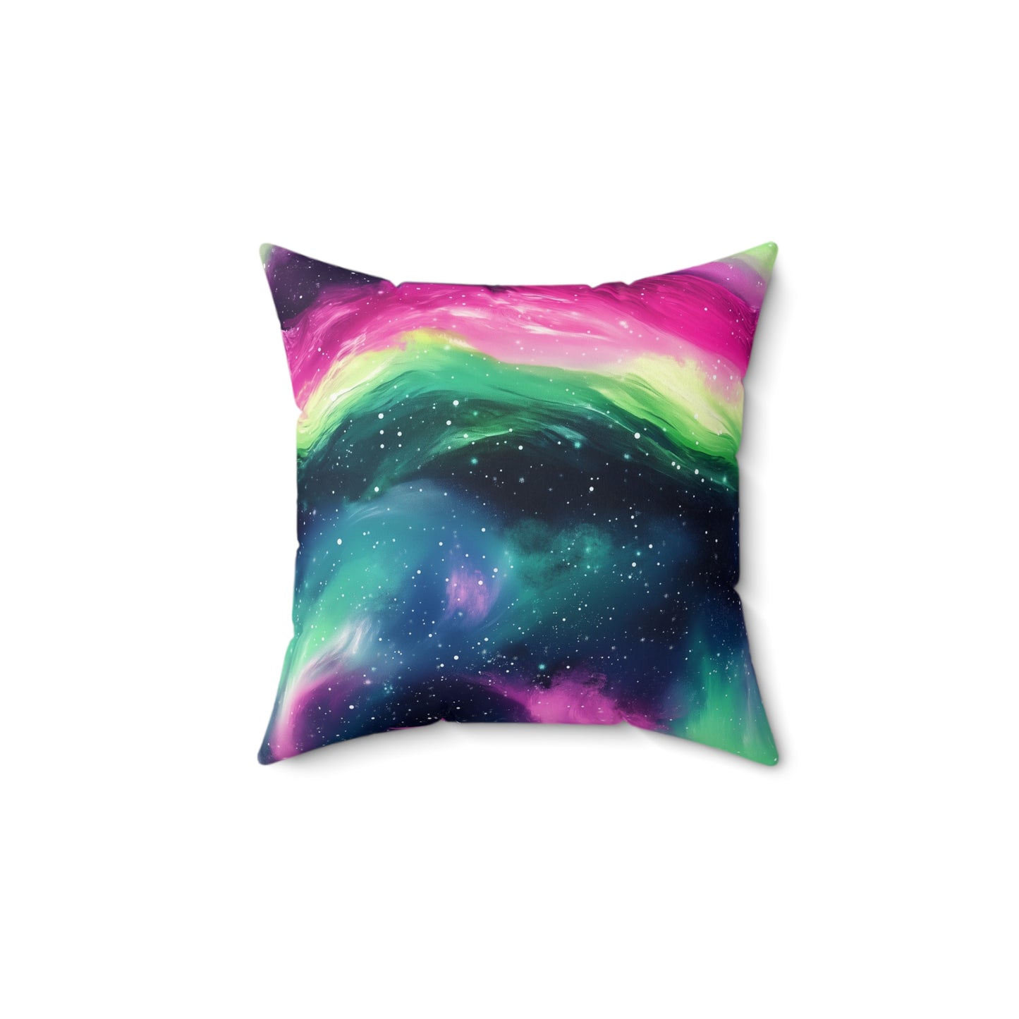 Priest Lake Northern Lights Polyester Pillow