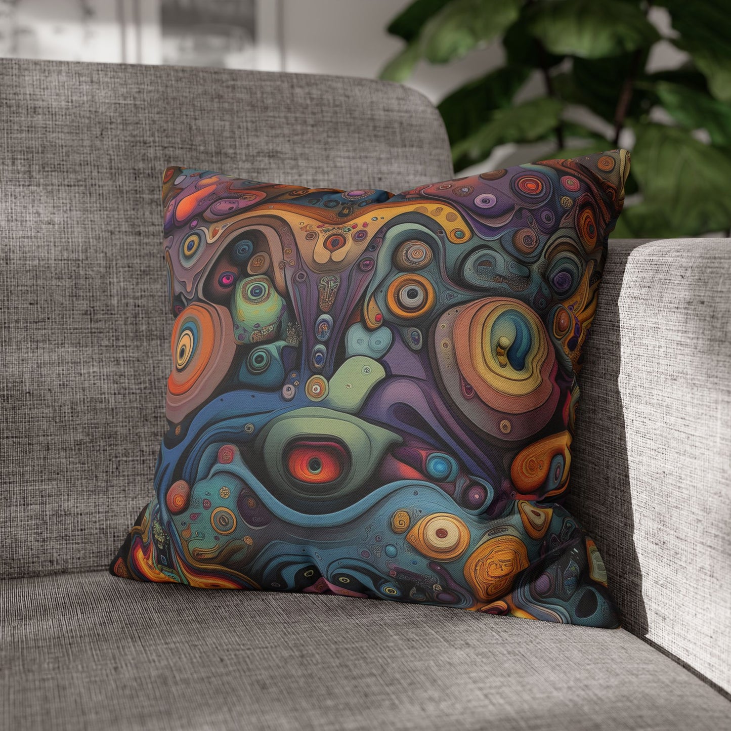 Surreal Vortex- Square Polyester Pillowcase