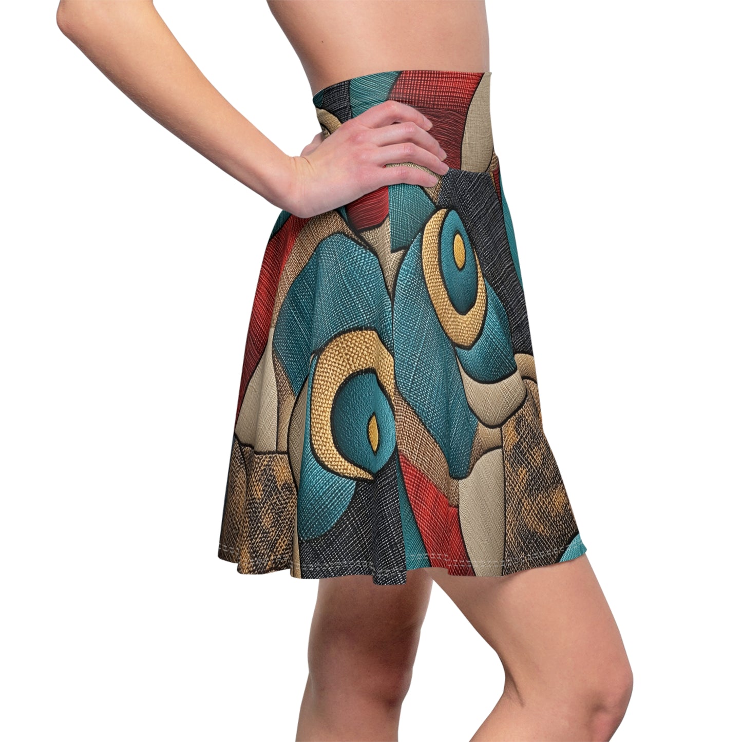 Vibrant Tapestry - Skater Skirt