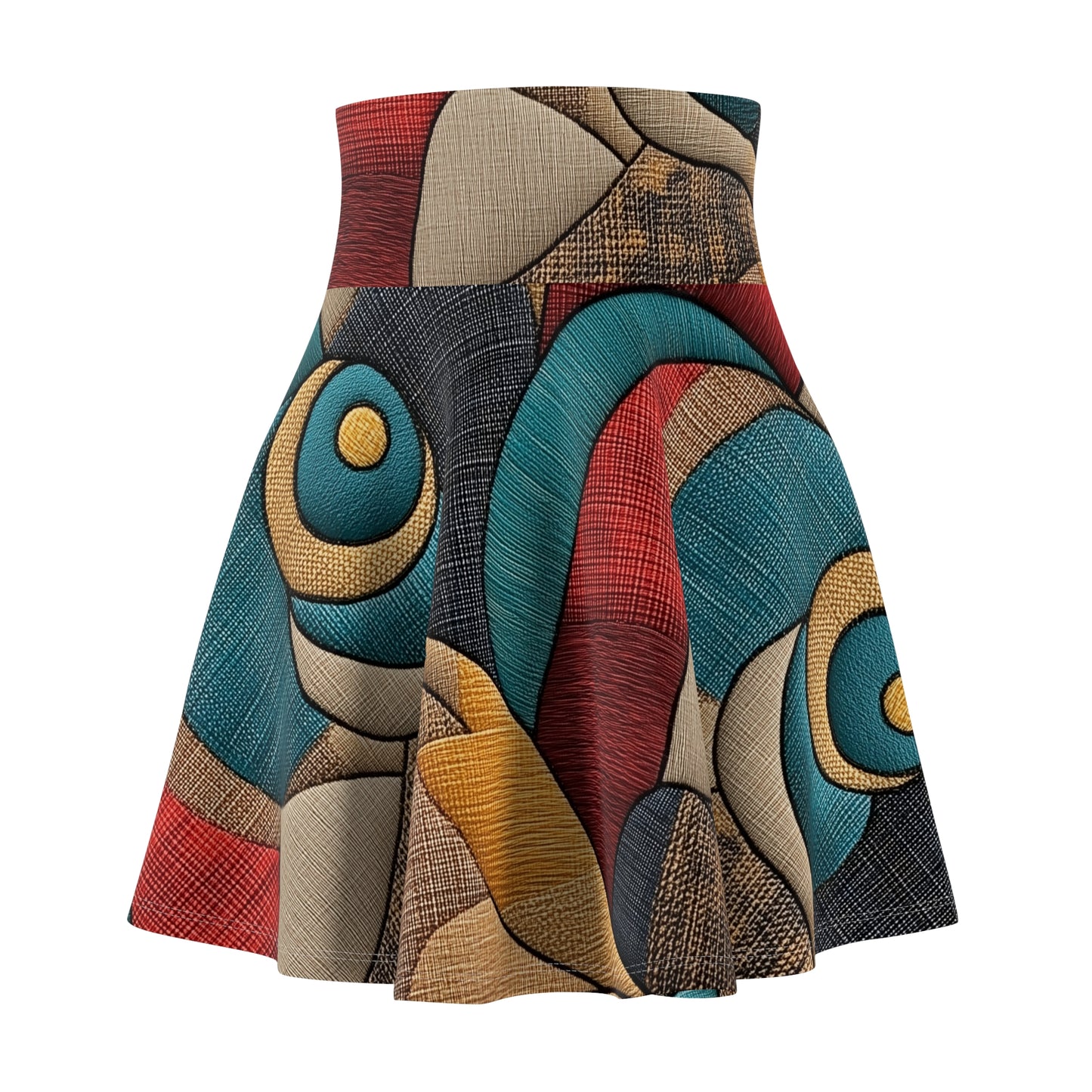 Vibrant Tapestry - Skater Skirt