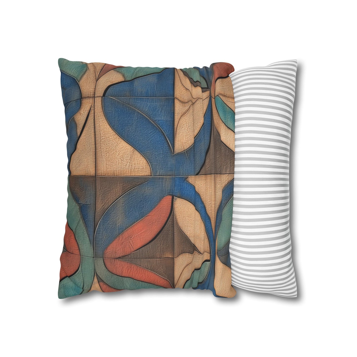 Waves of Harmony - Square Polyester Pillowcase