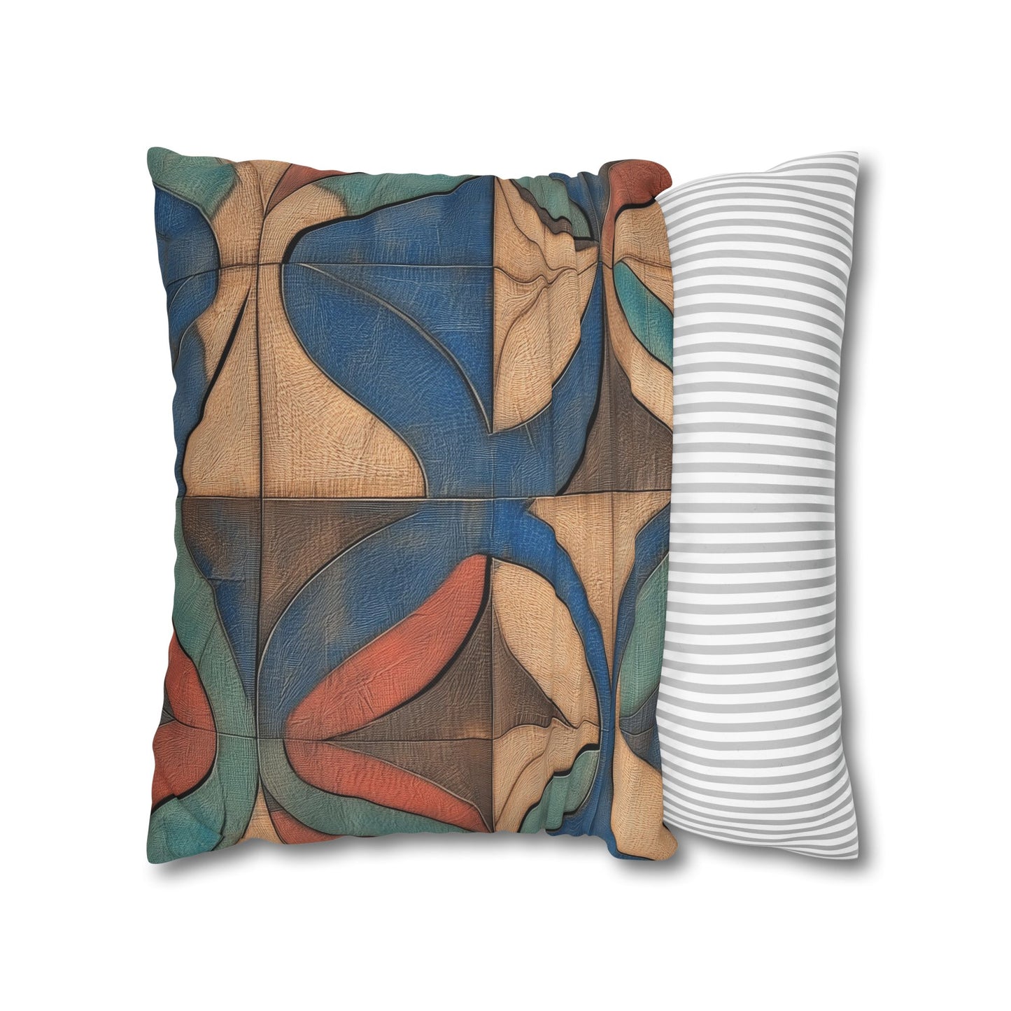 Waves of Harmony - Square Polyester Pillowcase