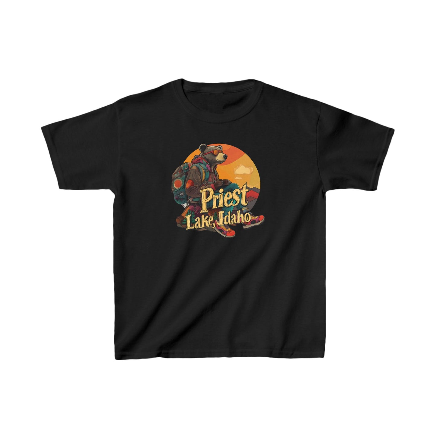 Hiker Bear 1 Kids T-shirt