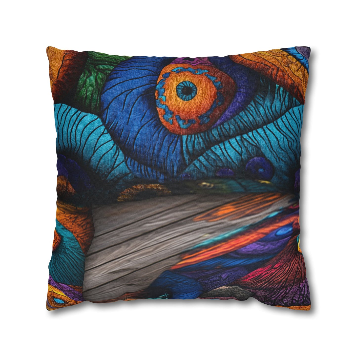 Kaleidoscopic Visions- Square Polyester Pillowcase