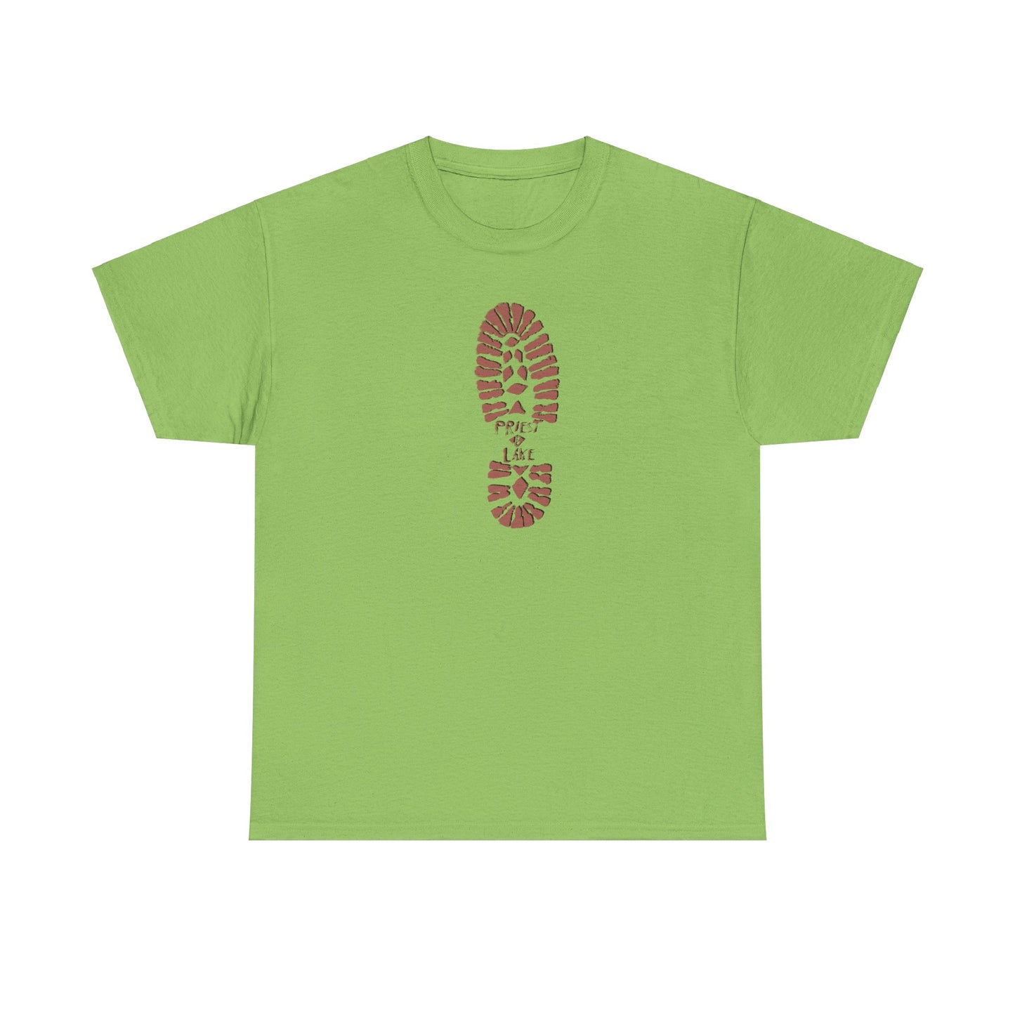 Classic 1990’s Priest Lake Boot Print Unisex Heavy Cotton Tee