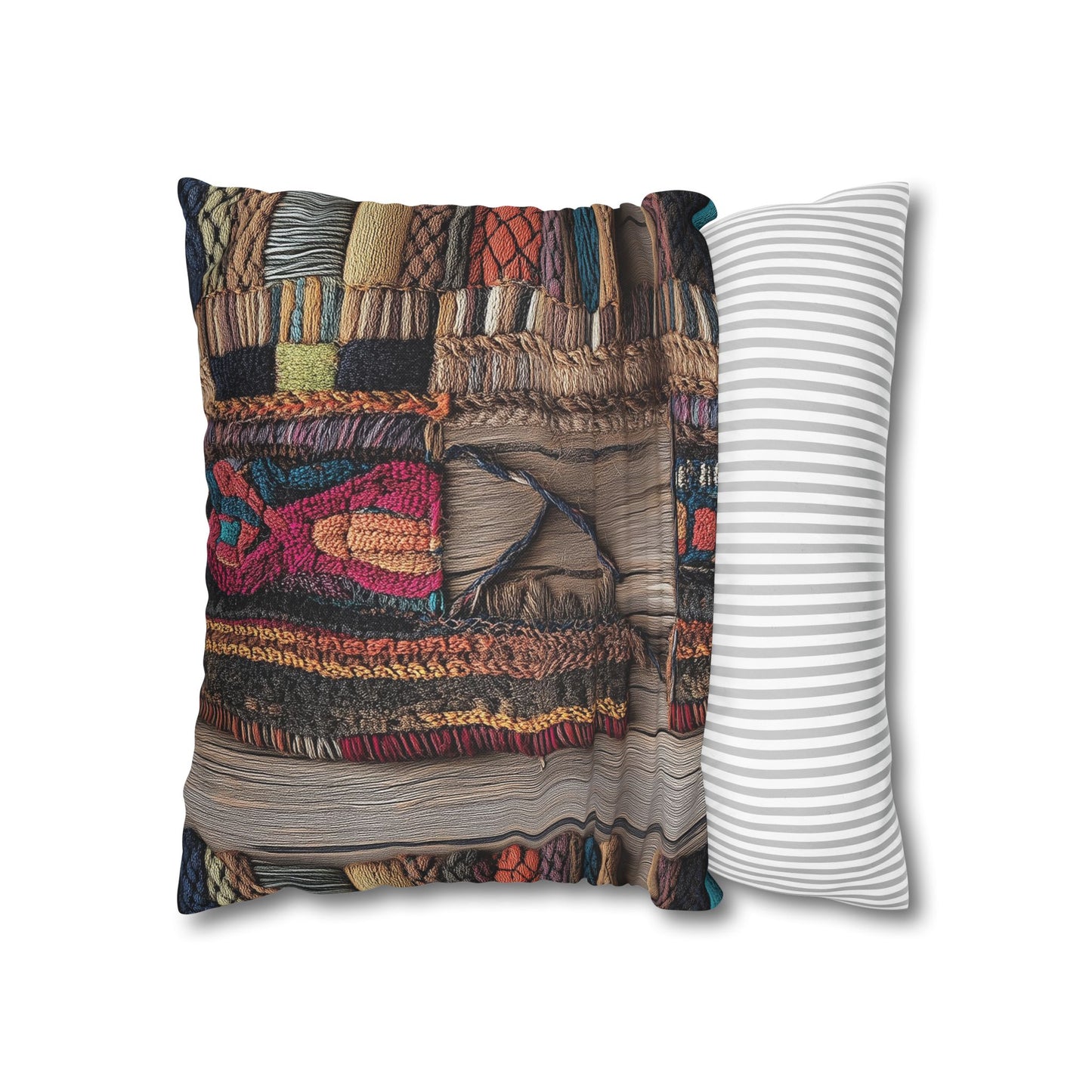 Woven Wonders - Square Polyester Pillowcase