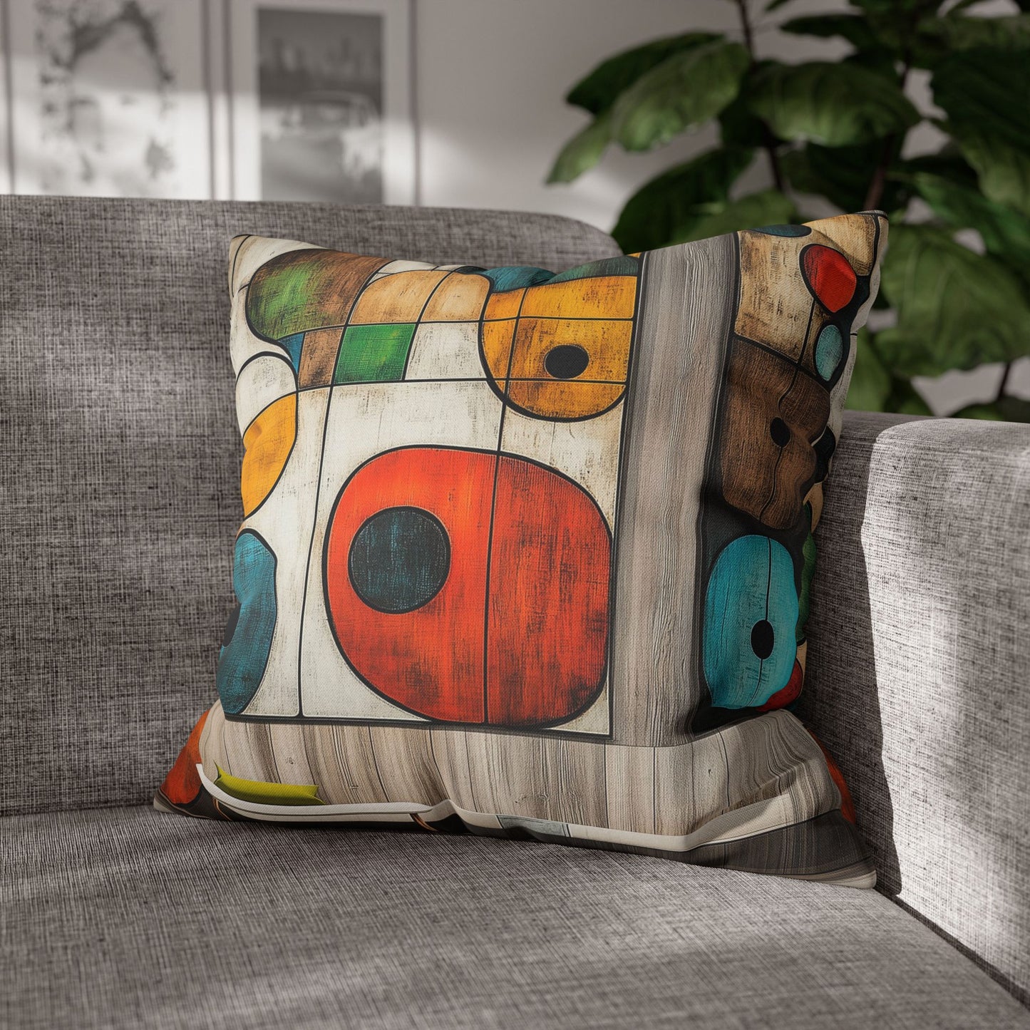 Geometric Ecstasy - Square Polyester Pillowcase