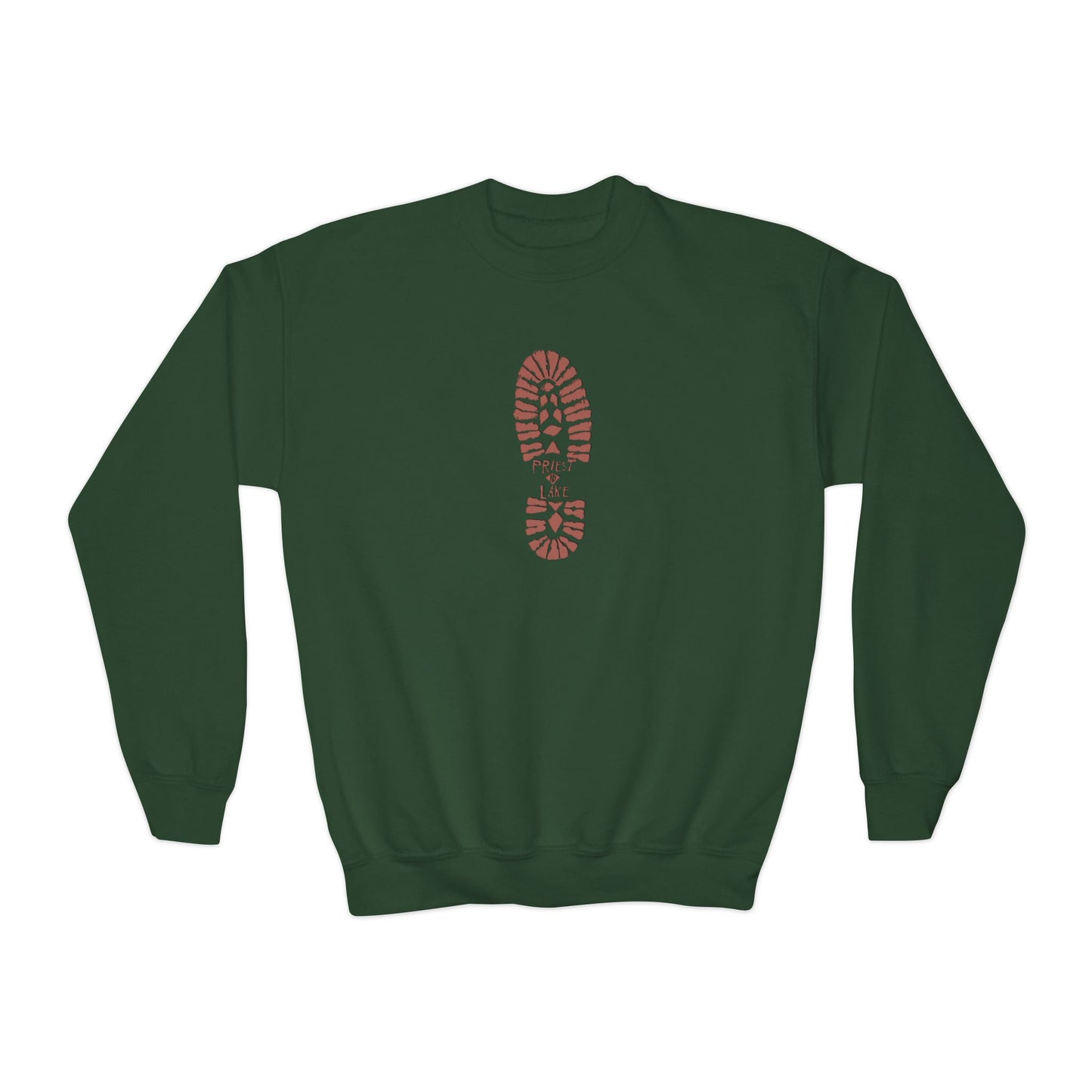 Boot Print Youth Crewneck Sweatshirt