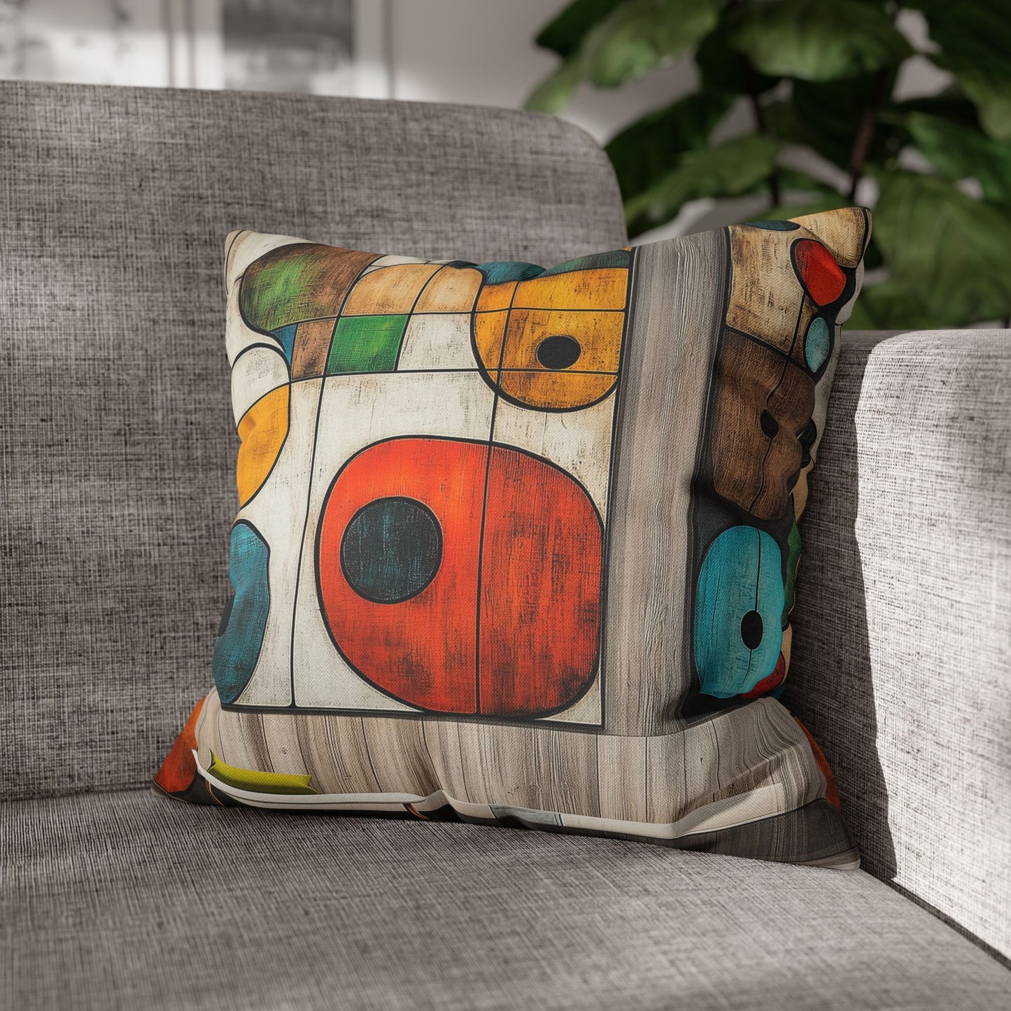 Geometric Ecstasy - Square Polyester Pillowcase