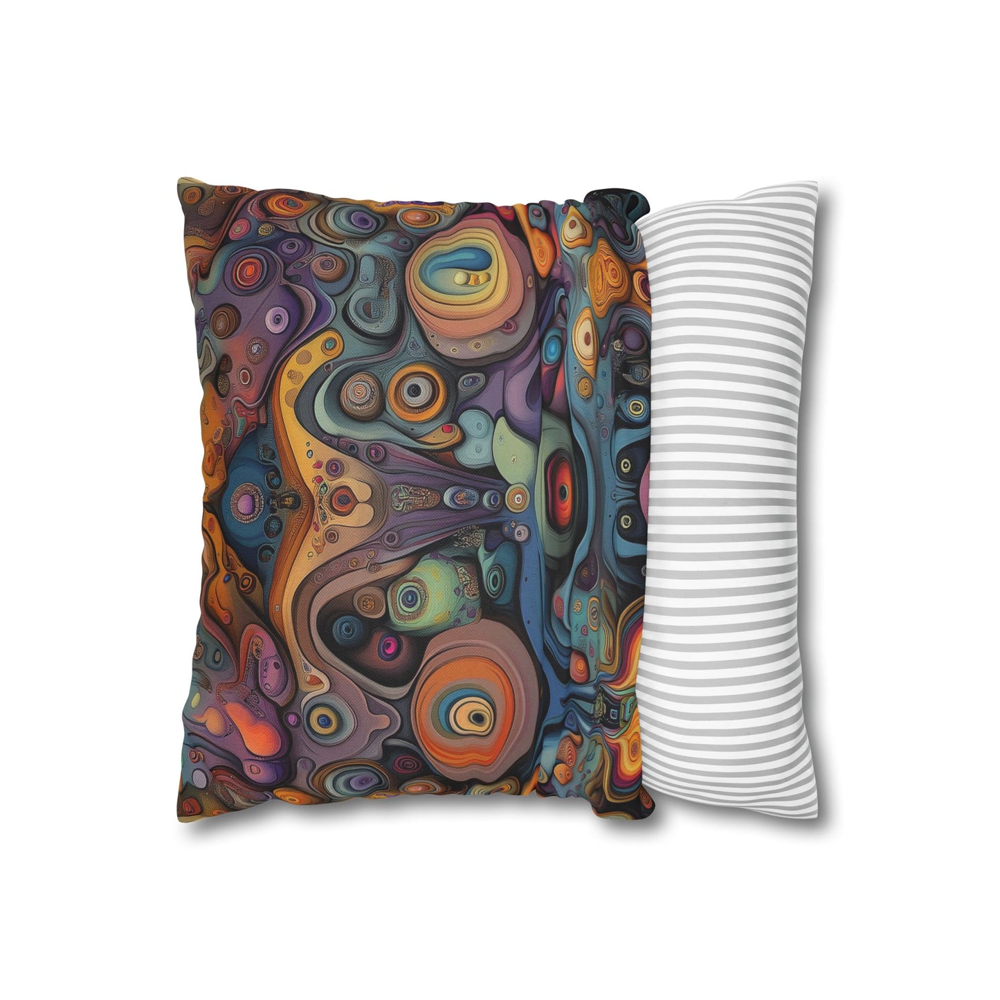 Surreal Vortex- Square Polyester Pillowcase