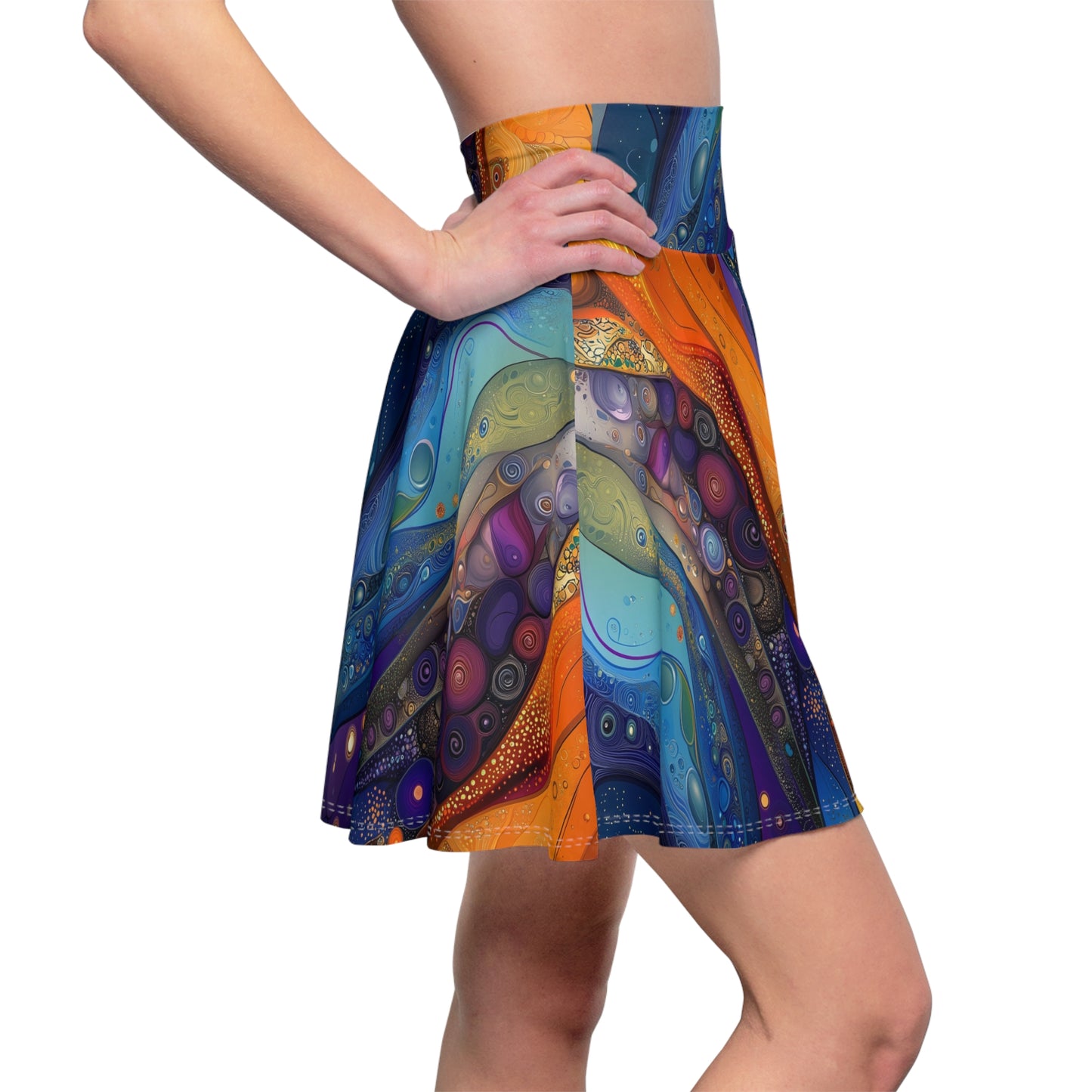 Celestial Flow - Skater Skirt