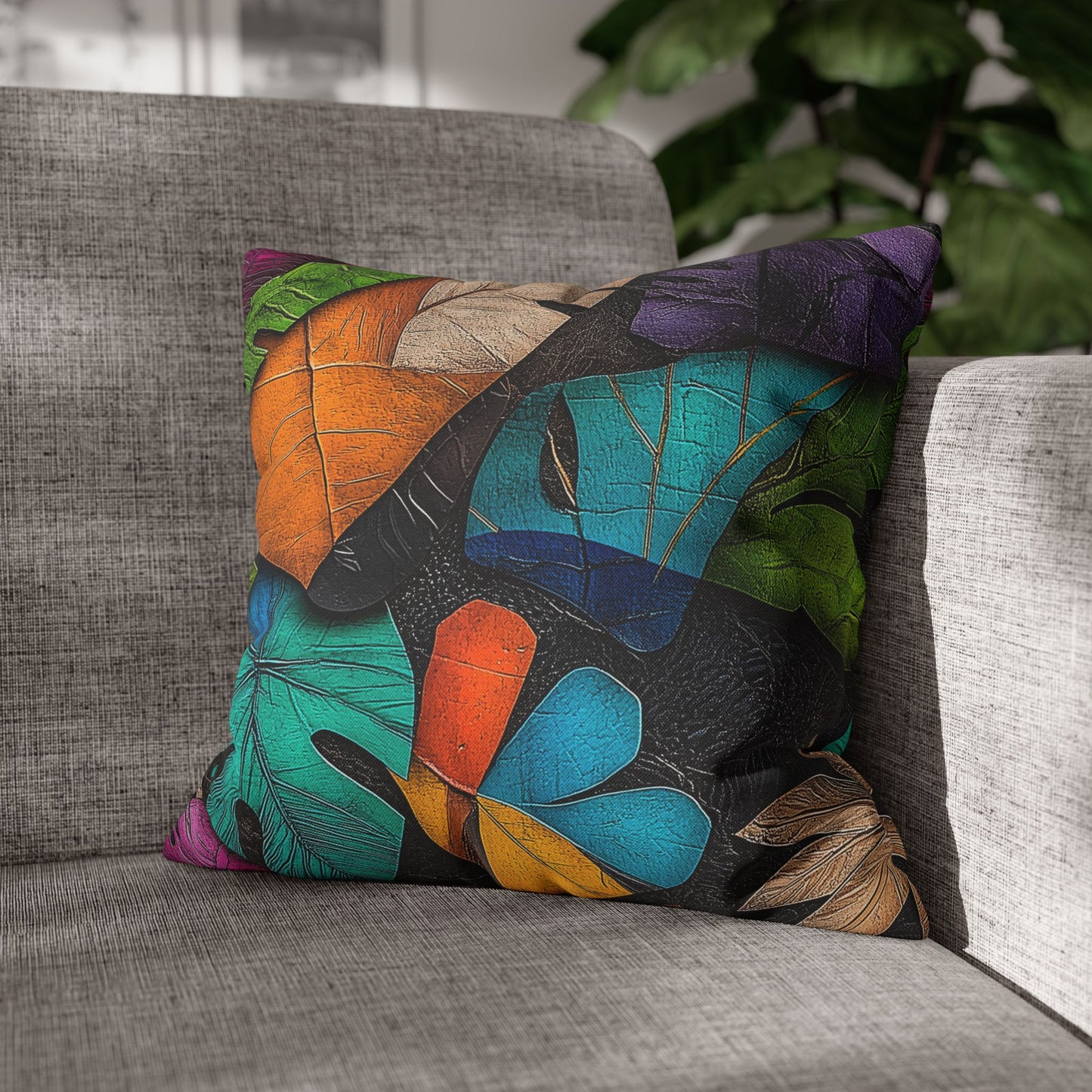 Tropical Vibrancy- Square Polyester Pillowcase