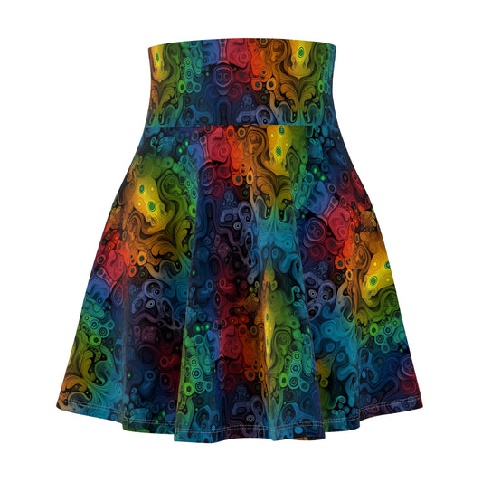 Kaleidoscopic Symphony - Skater Skirt