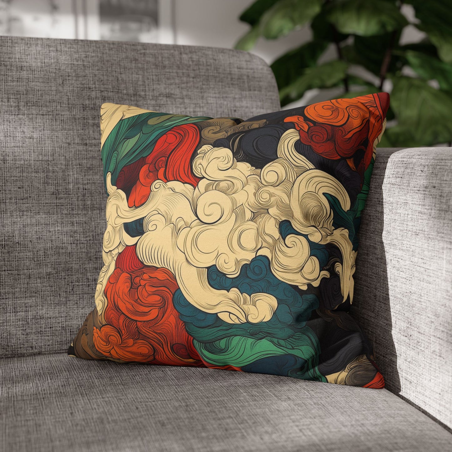 Turbulent Dreams - Square Polyester Pillowcase