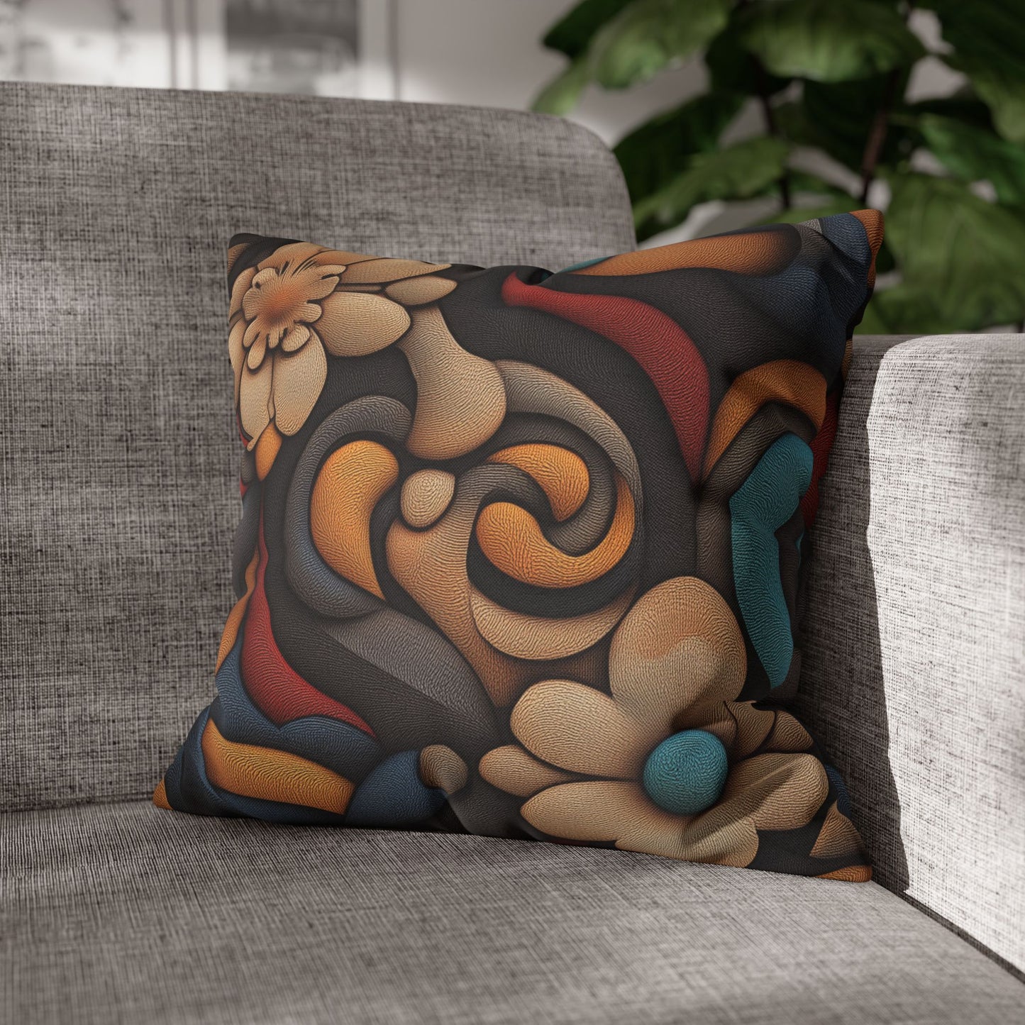 Nouveau Psychedelia - Square Polyester Pillowcase