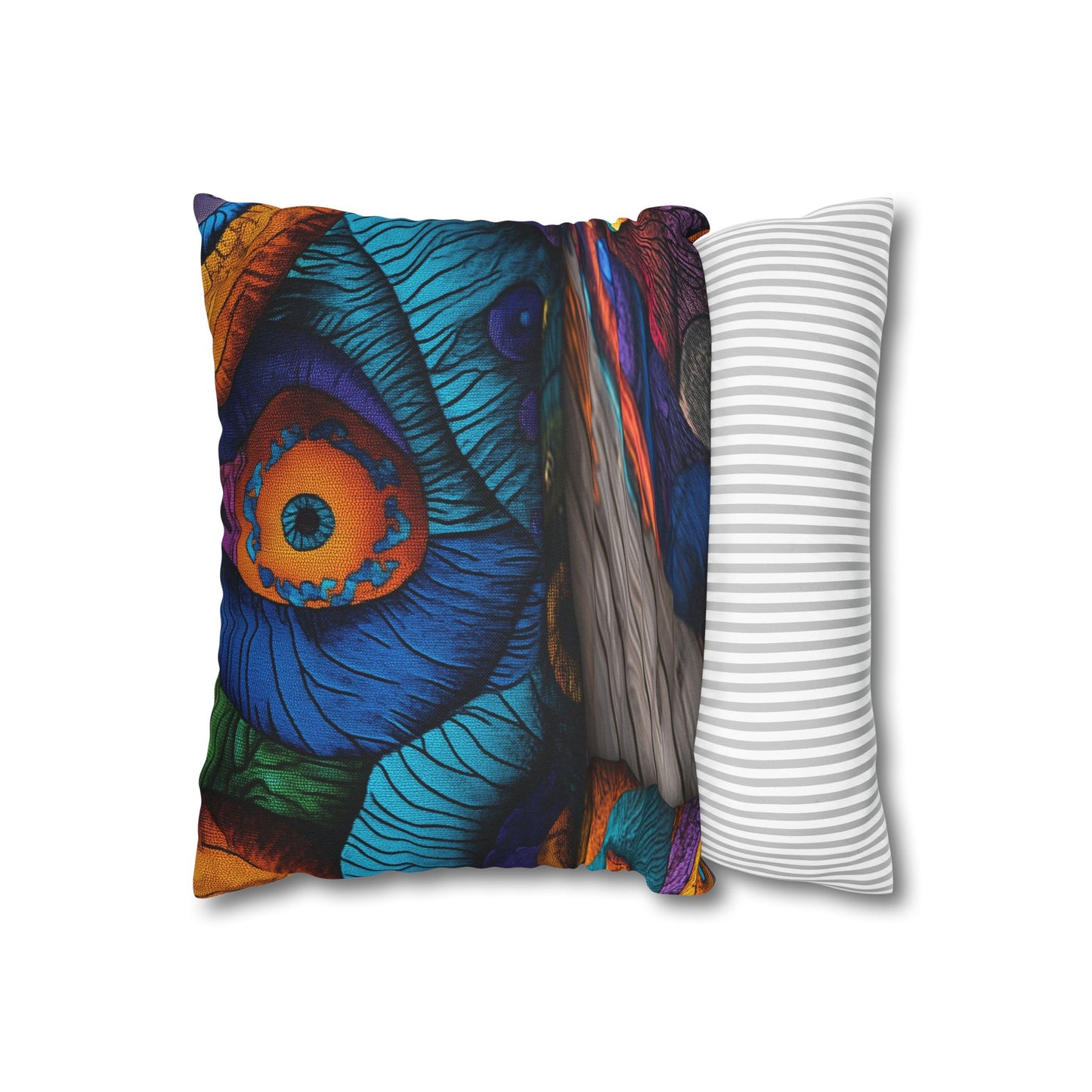 Kaleidoscopic Visions- Square Polyester Pillowcase