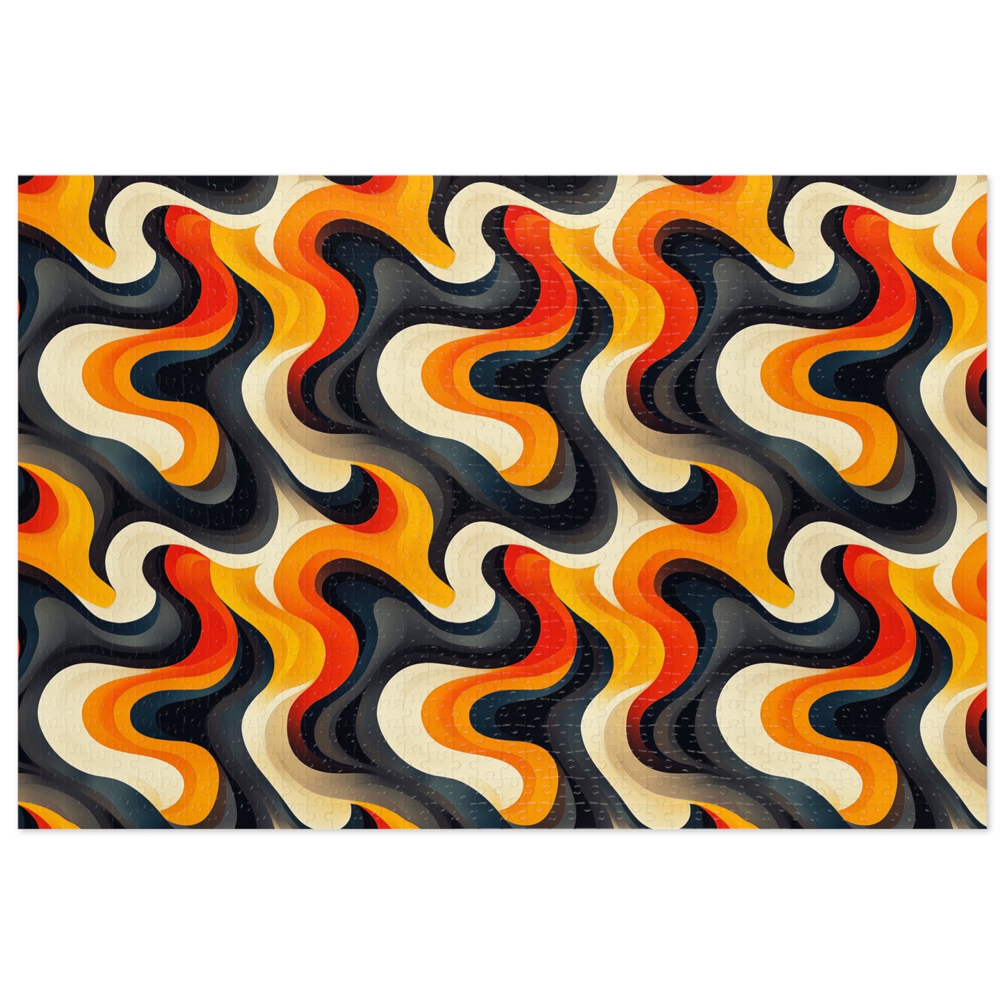 Brown Swirlino Jigsaw Puzzle 3