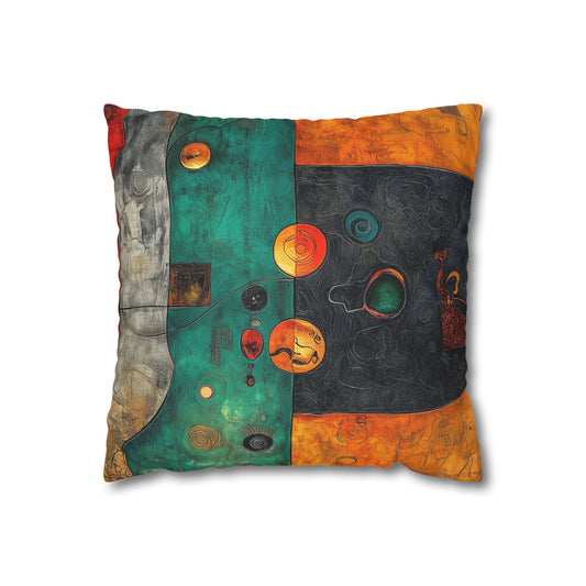 Chromatic Symphony - Square Polyester Pillowcase